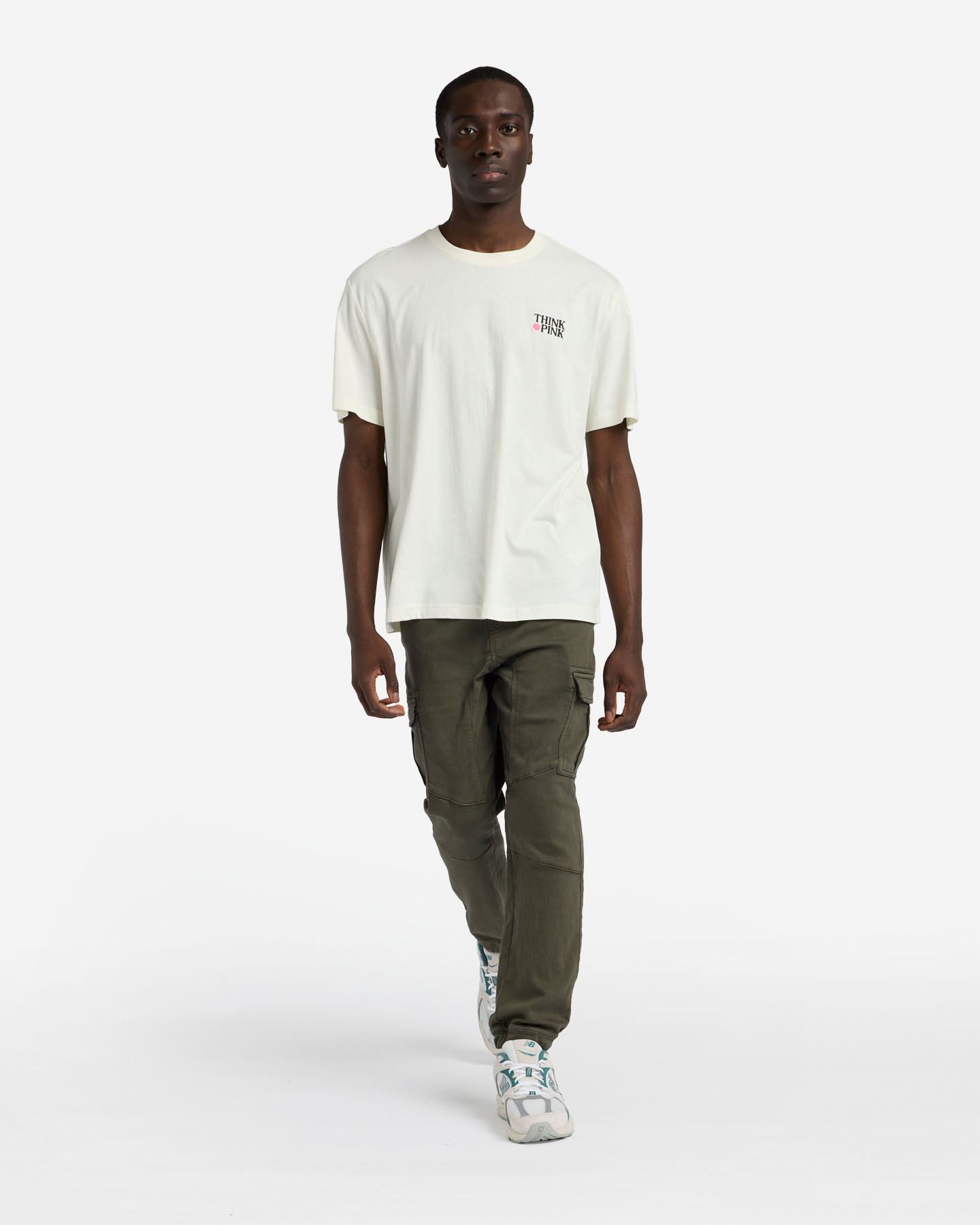 T-shirt THINK PINK GRAPHIC RETRO M - Bianco - 3 | Cisalfa Sport