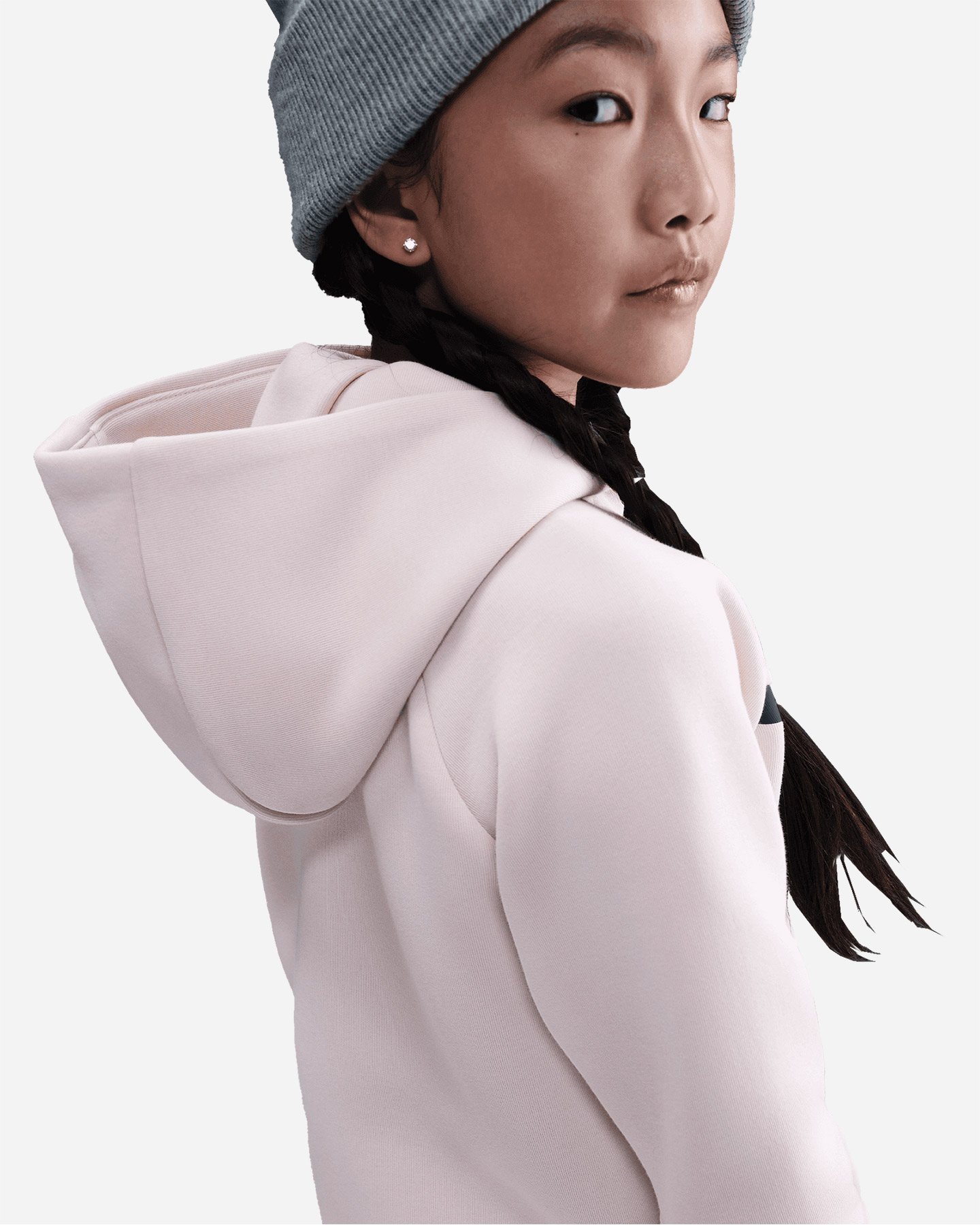 Felpa NIKE TECH FLEECE 2 JR - Rosa - 4 | Cisalfa Sport