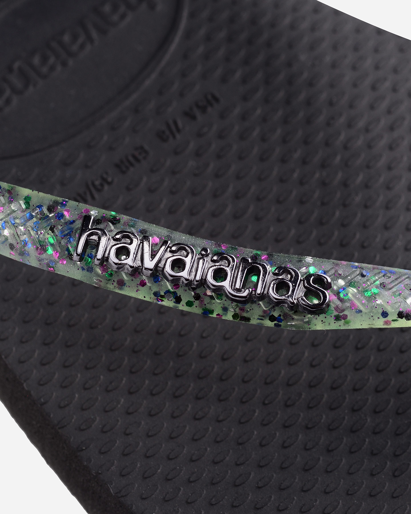 Infradito HAVAIANAS SLIM SQUARE LOGO METALLIC W - Nero - 4 | Cisalfa Sport