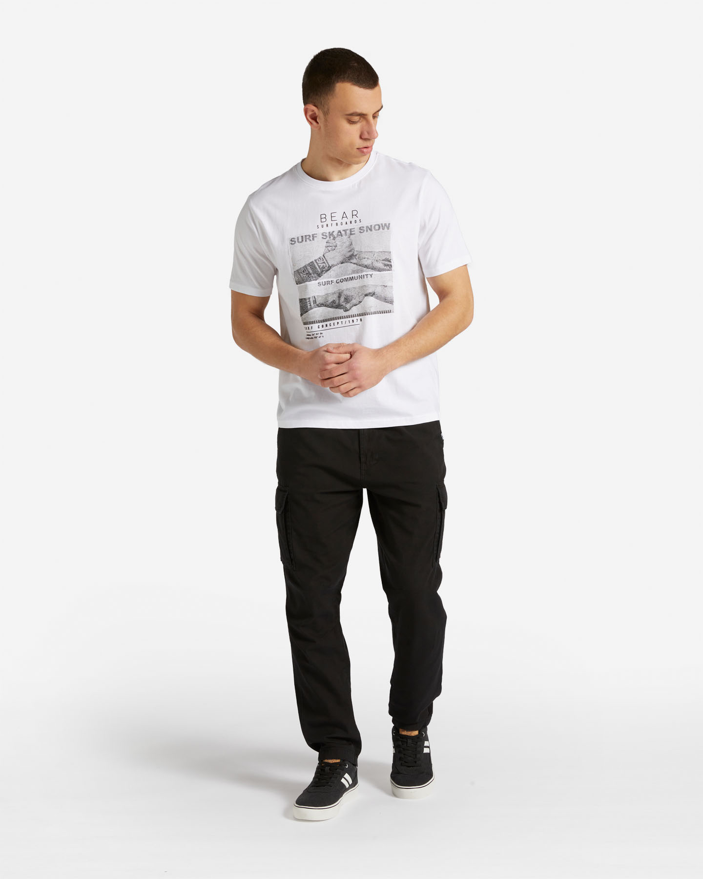 T-shirt BEAR HERITAGE M - Bianco - 1 | Cisalfa Sport