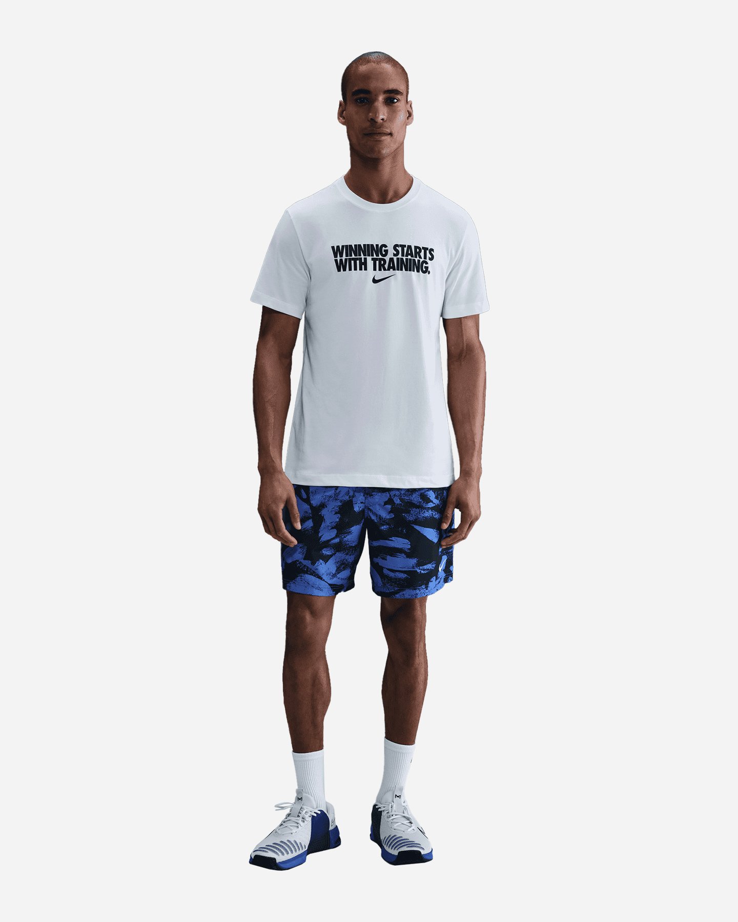 T-shirt training NIKE DRI FIT GFX WINNING M - Bianco - 2 | Cisalfa Sport