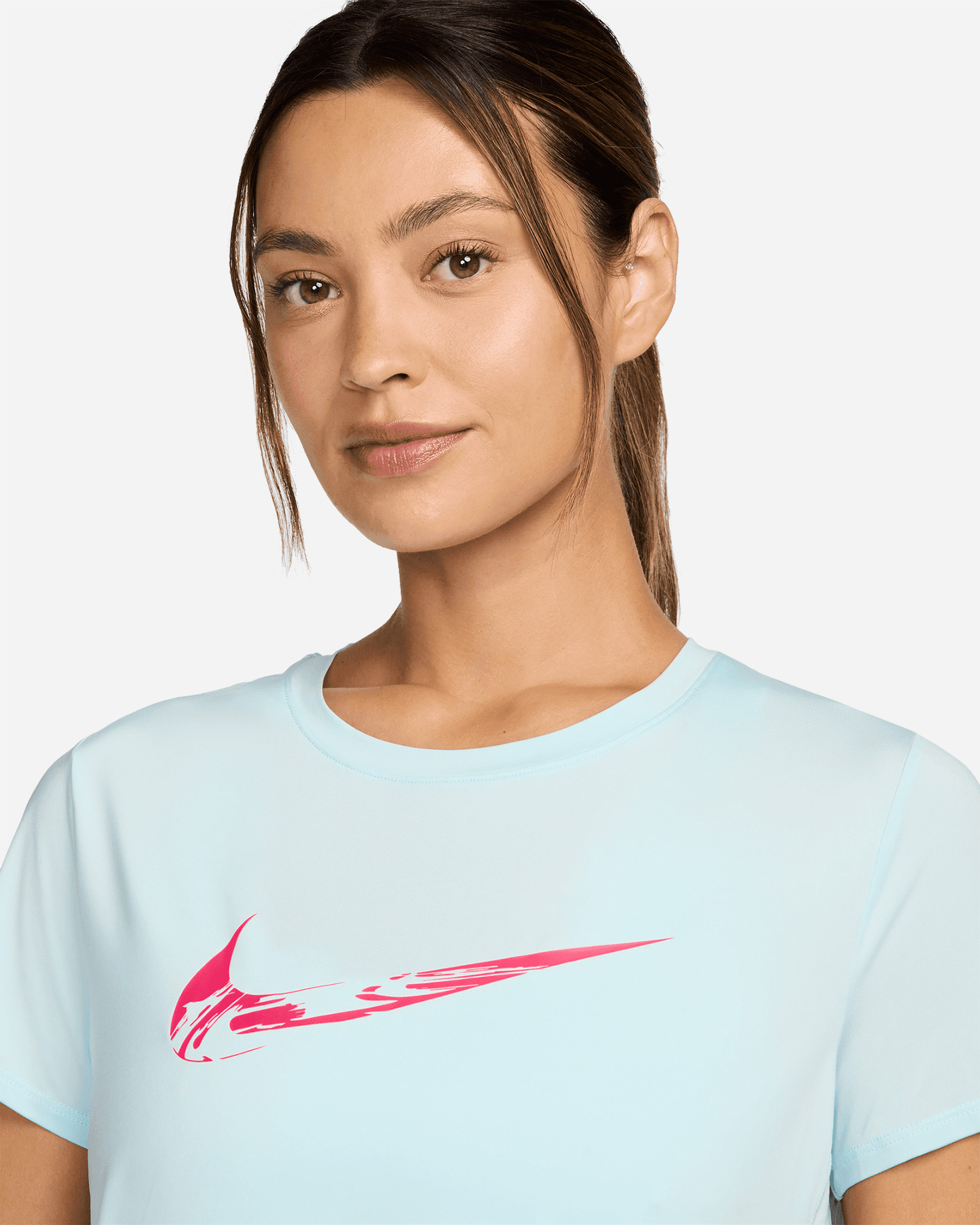 T-shirt running NIKE ONE SWOOSH W - Blu - 3 | Cisalfa Sport