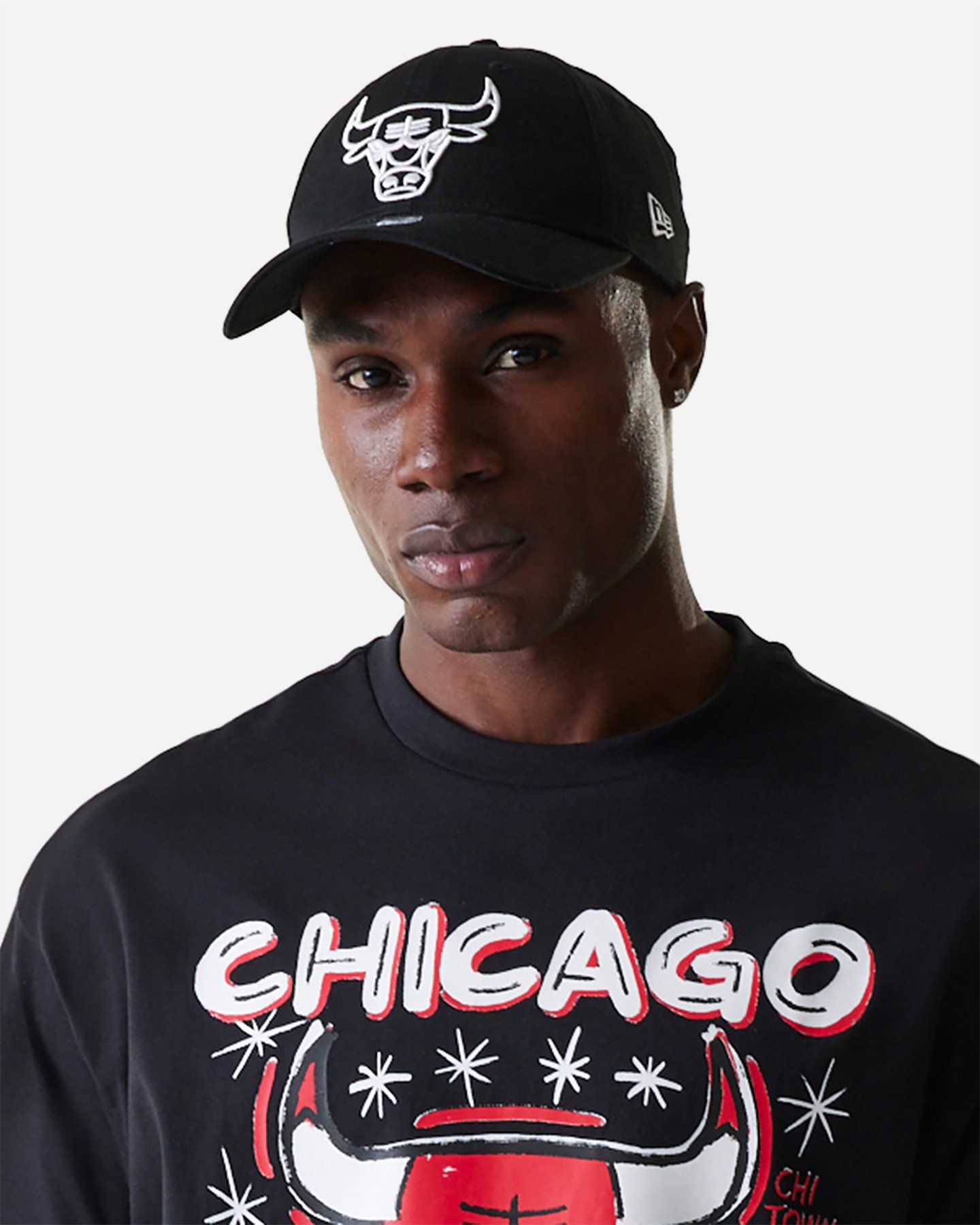 Maglia basket NEW ERA GRAPHIC CHICAGO BULLS M - Nero - 2 | Cisalfa Sport