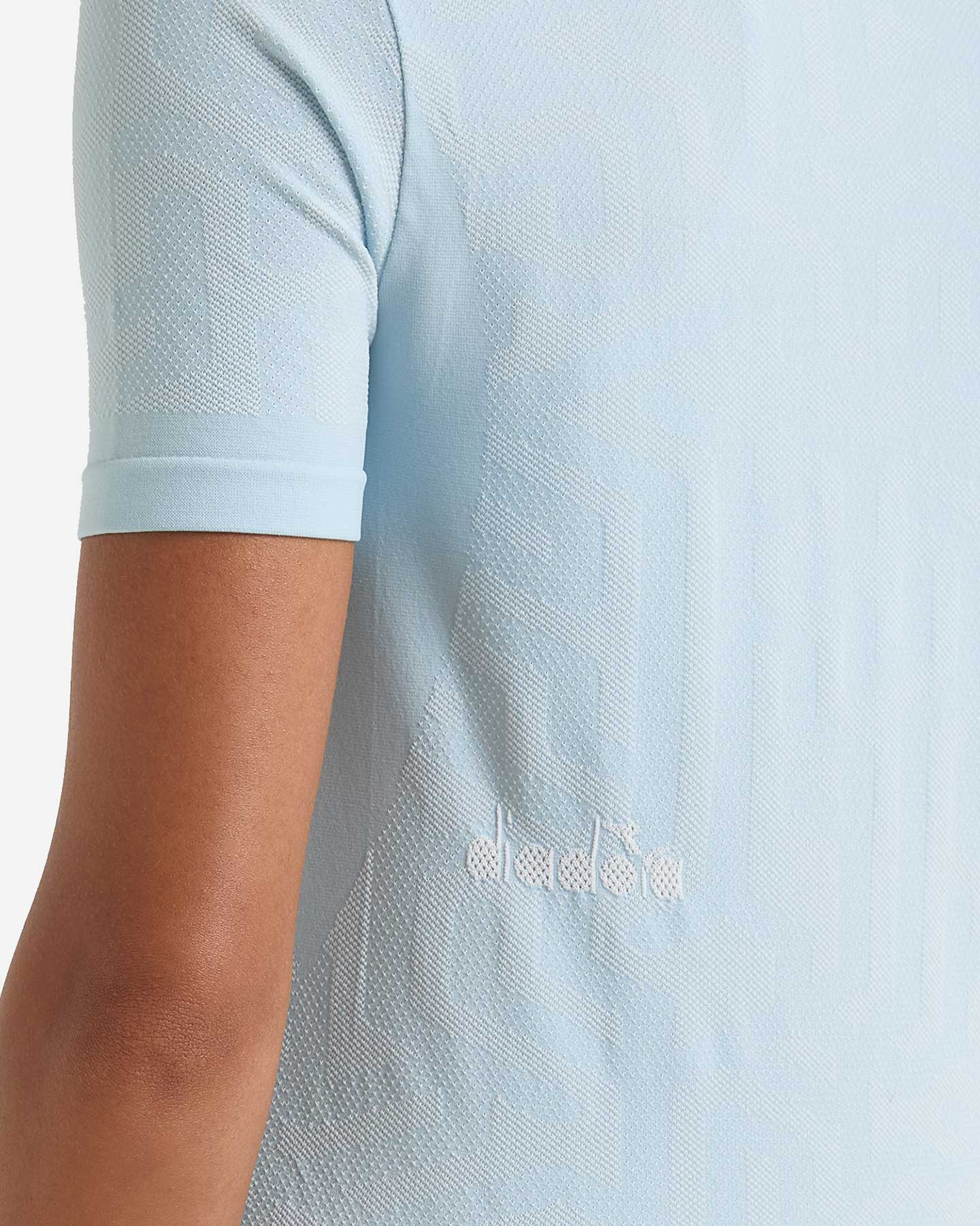 T-shirt running DIADORA STRATOUNO SKIN FRIENDLY W - Azzurro - 4 | Cisalfa Sport