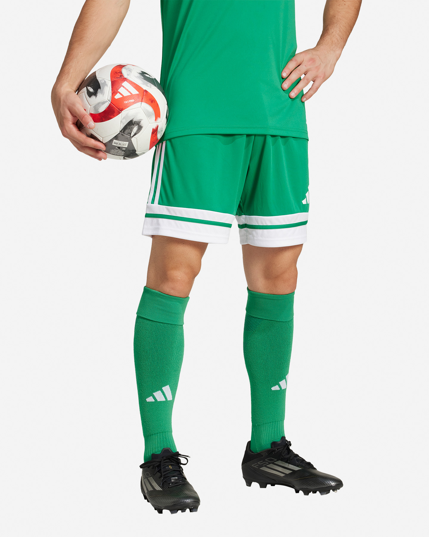 Pantaloncini calcio ADIDAS SQUADRA 25 M - Verde - 3 | Cisalfa Sport