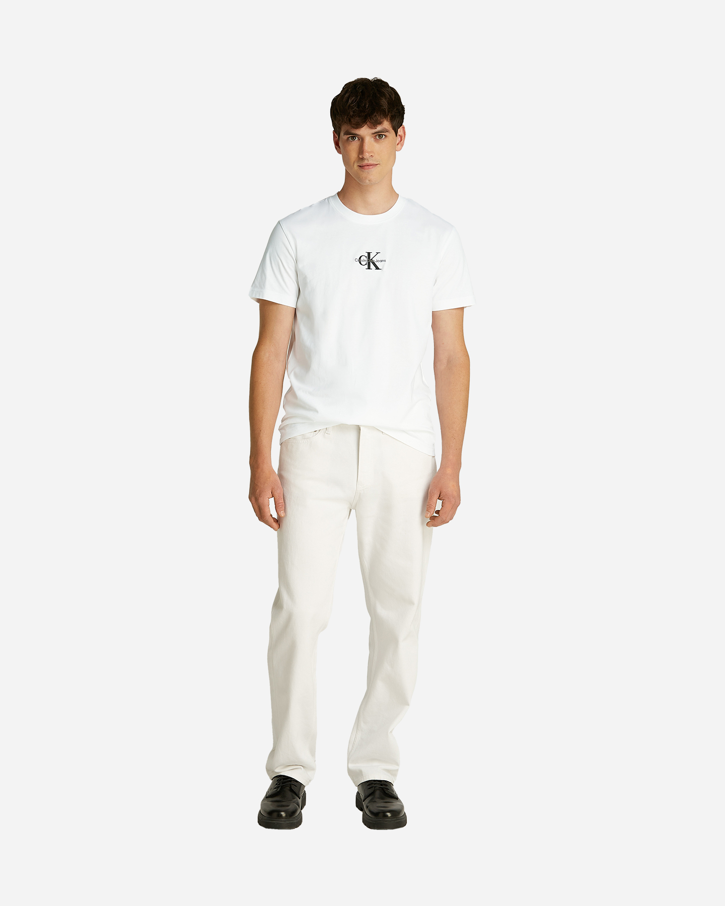 T-shirt CALVIN KLEIN JEANS MONOLOGO M - Bianco - 4 | Cisalfa Sport