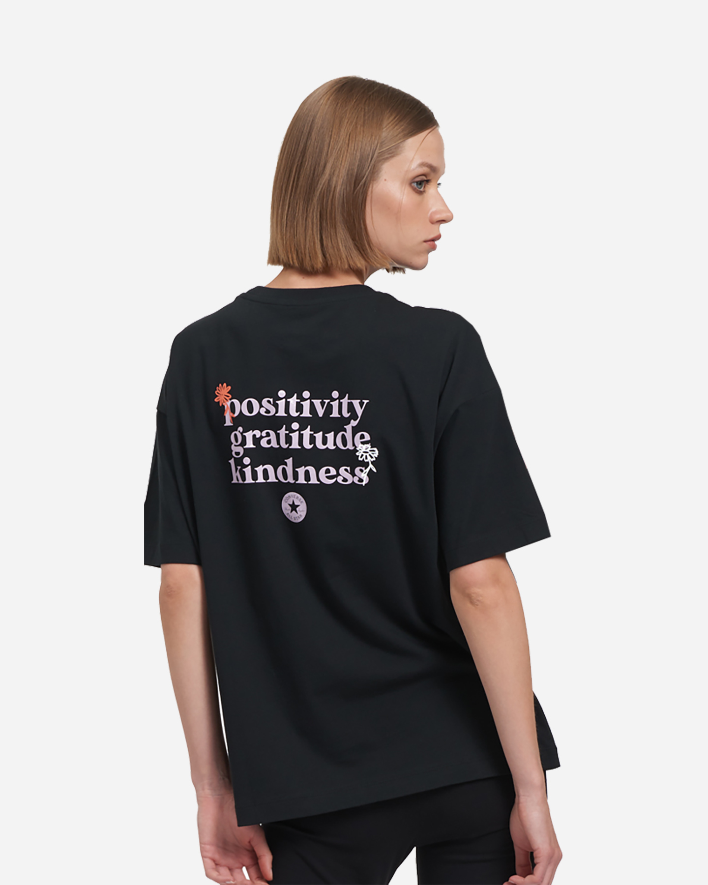 T-shirt CONVERSE BOYFRIEND TOGETHER W - Nero - 0 | Cisalfa Sport