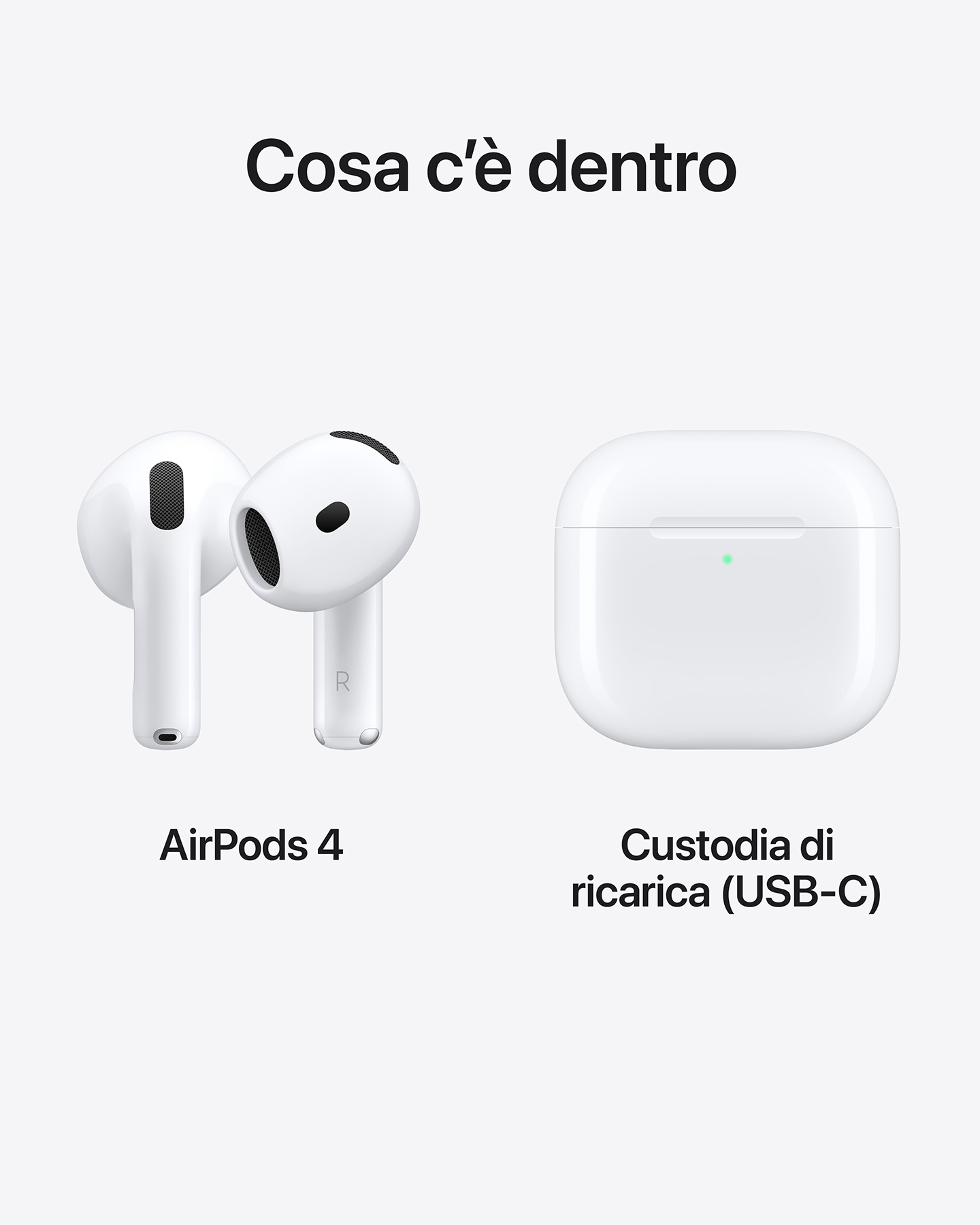 Cuffie audio APPLE AIRPODS 4  - Bianco - 7 | Cisalfa Sport