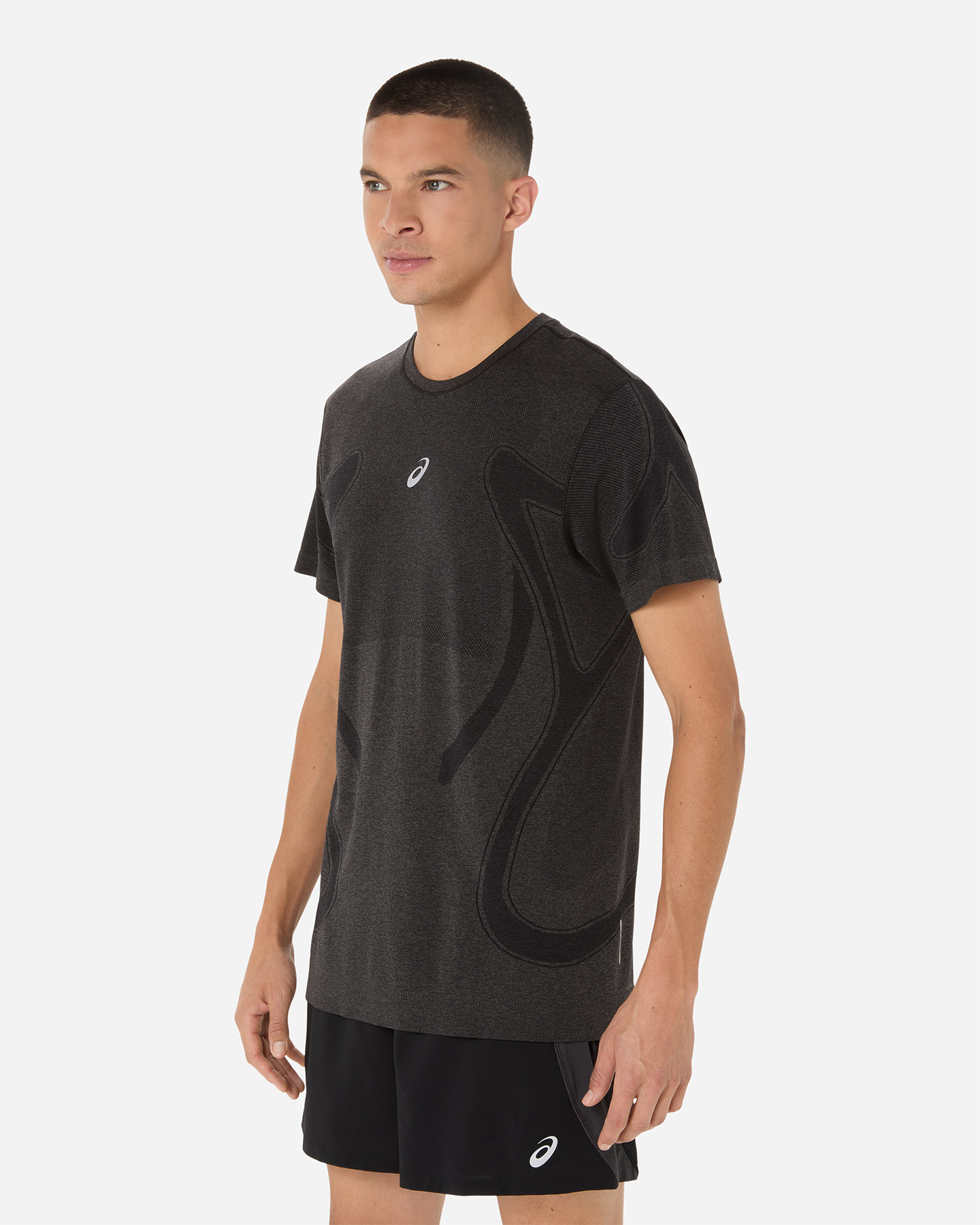 T-shirt running ASICS ROAD M - Nero - 1 | Cisalfa Sport