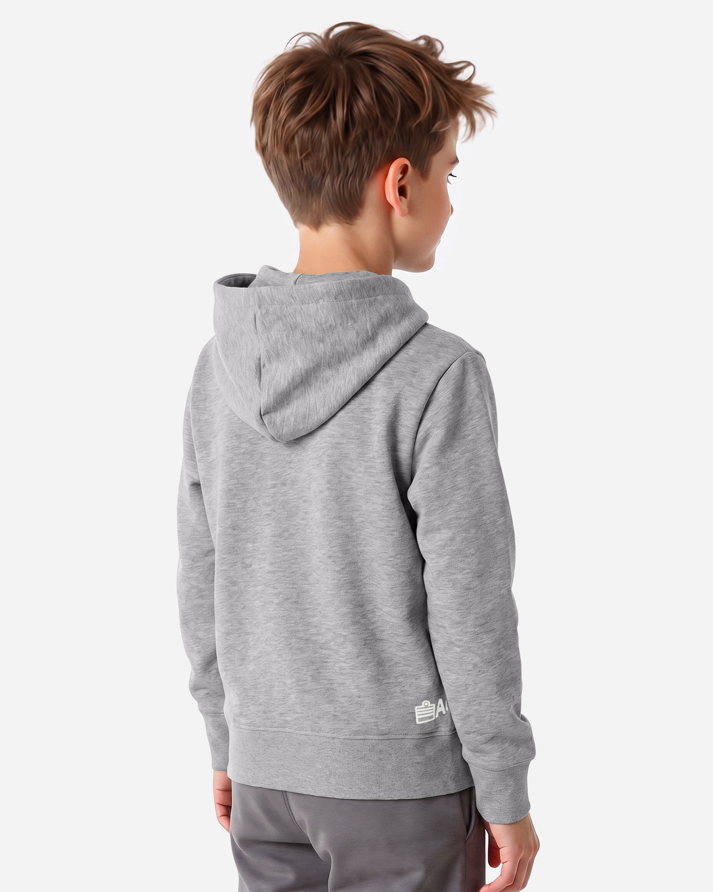 Felpa ADMIRAL BASIC FLAG JR - Grigio - 3 | Cisalfa Sport