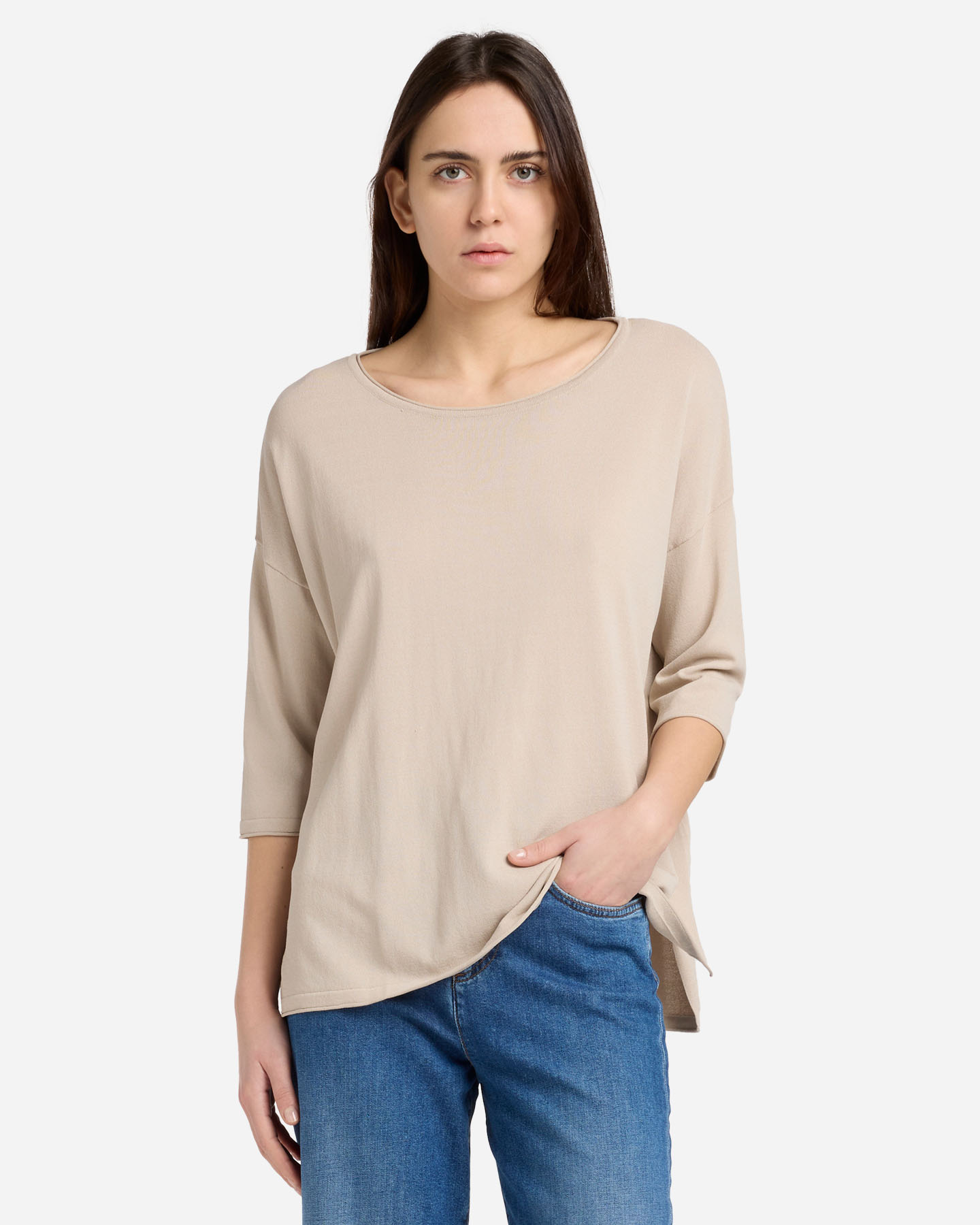 Maglione DACK'S ESSENTIAL W - Beige - 1 | Cisalfa Sport