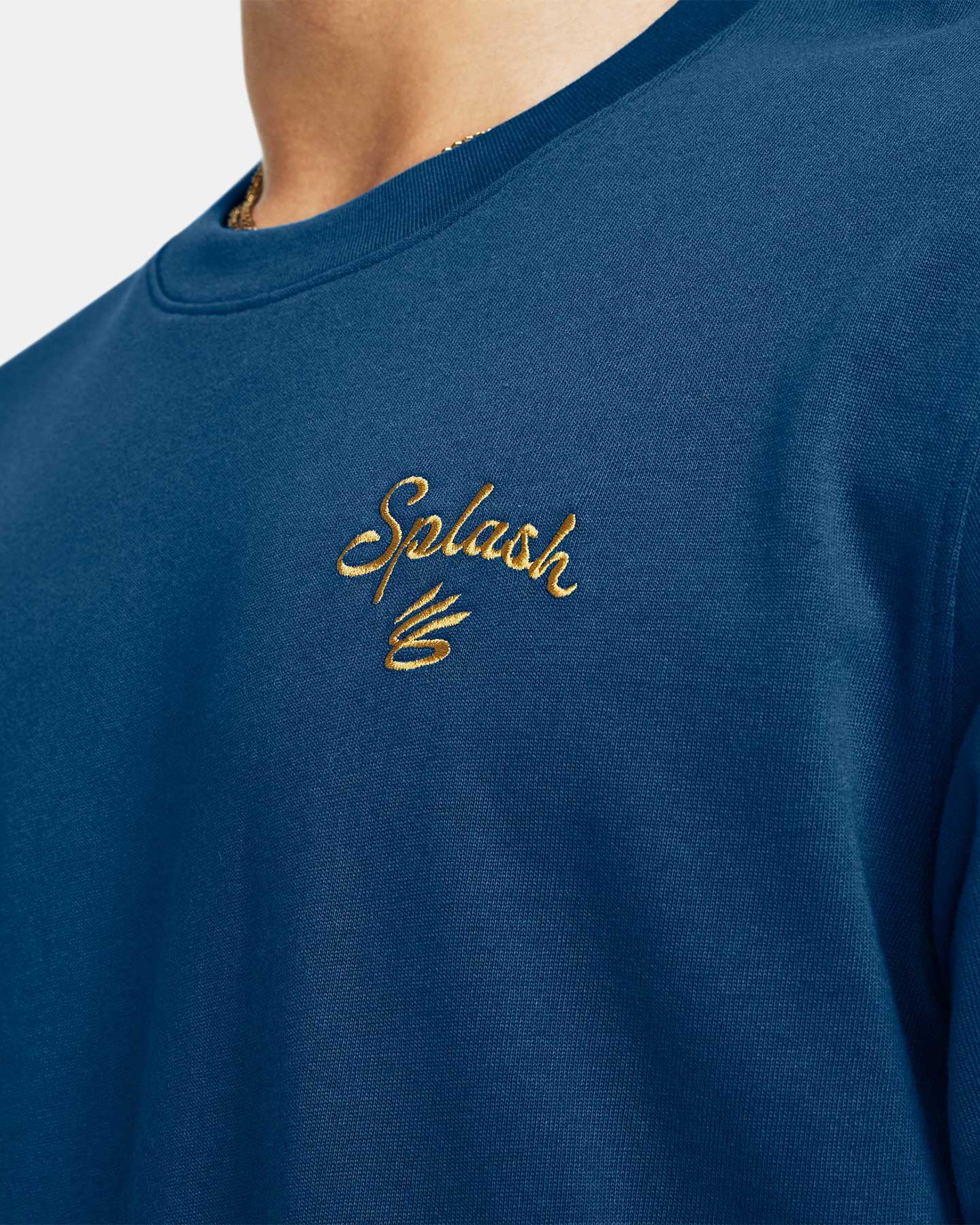 Maglia basket UNDER ARMOUR CURRY EMBOSS SPLASH M - Blu - 4 | Cisalfa Sport