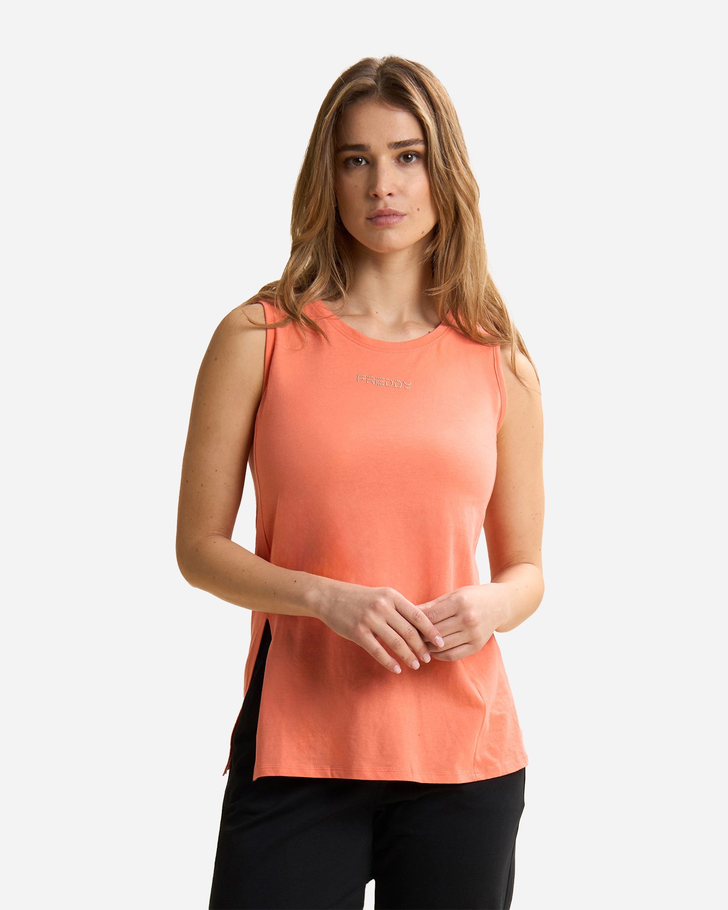 Canotta FREDDY SMALL LOGO W - Arancione - 2 | Cisalfa Sport