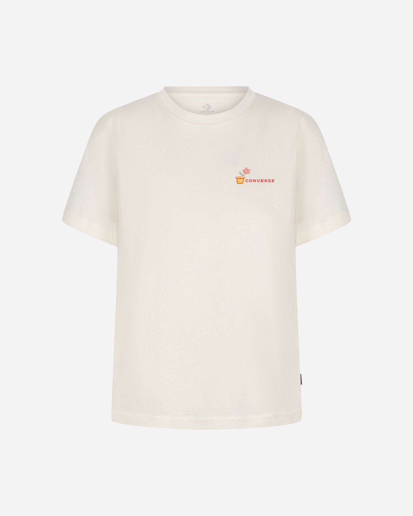 T-shirt CONVERSE FLOWER BACK W - Bianco - 0 | Cisalfa Sport
