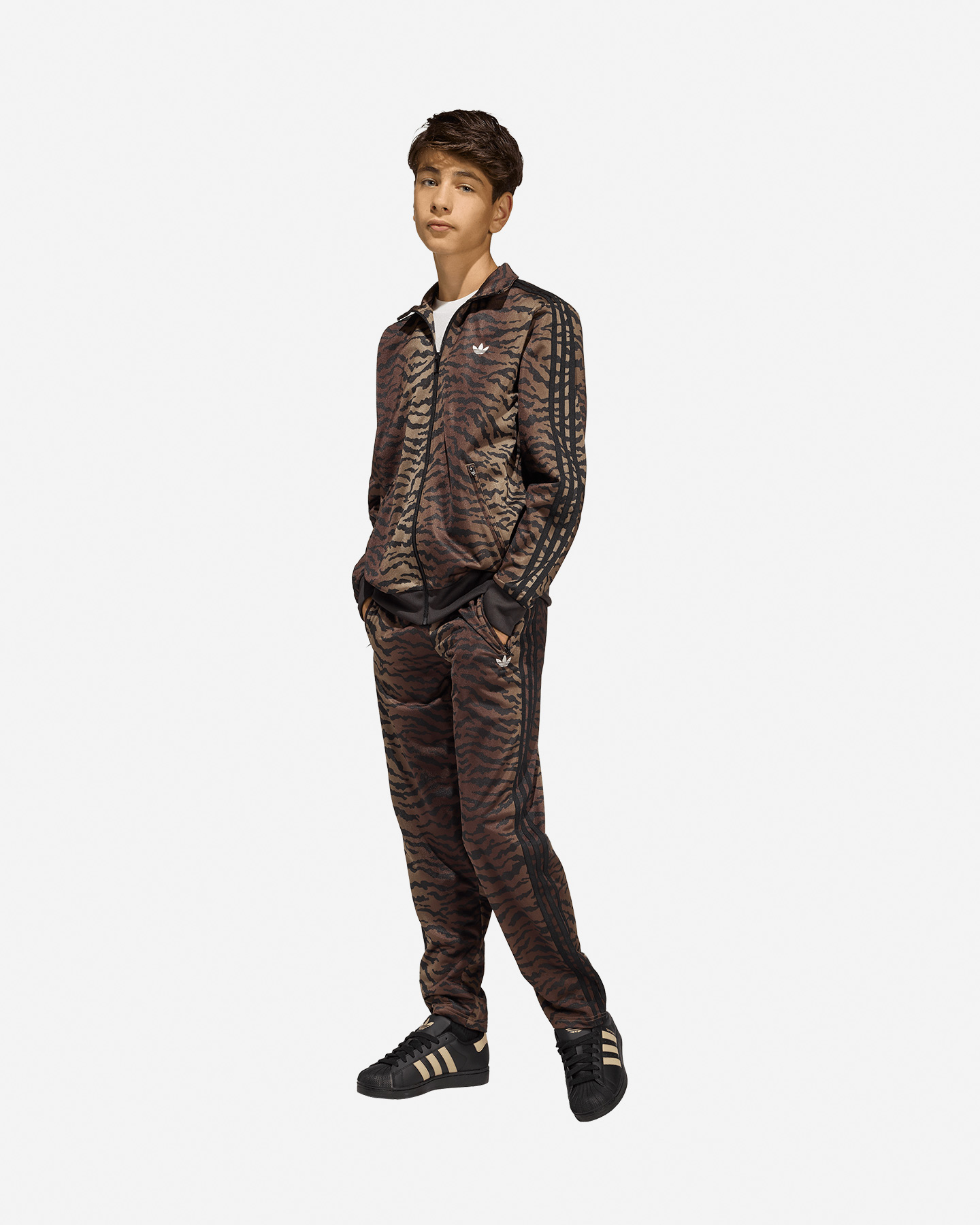 Felpa ADIDAS FIREBIRD JR - Marrone - 3 | Cisalfa Sport