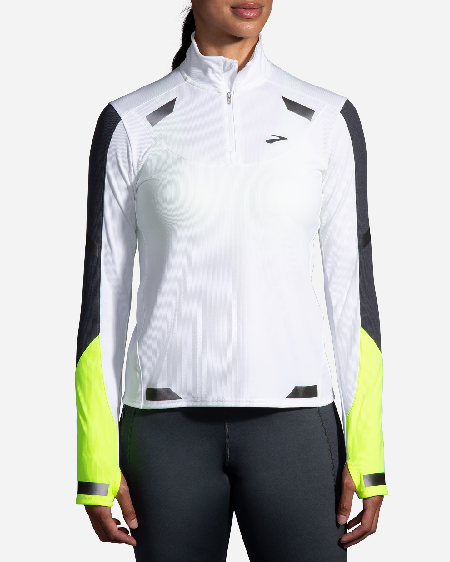 Maglia running BROOKS RUN VISIBLE W - Bianco - 0 | Cisalfa Sport