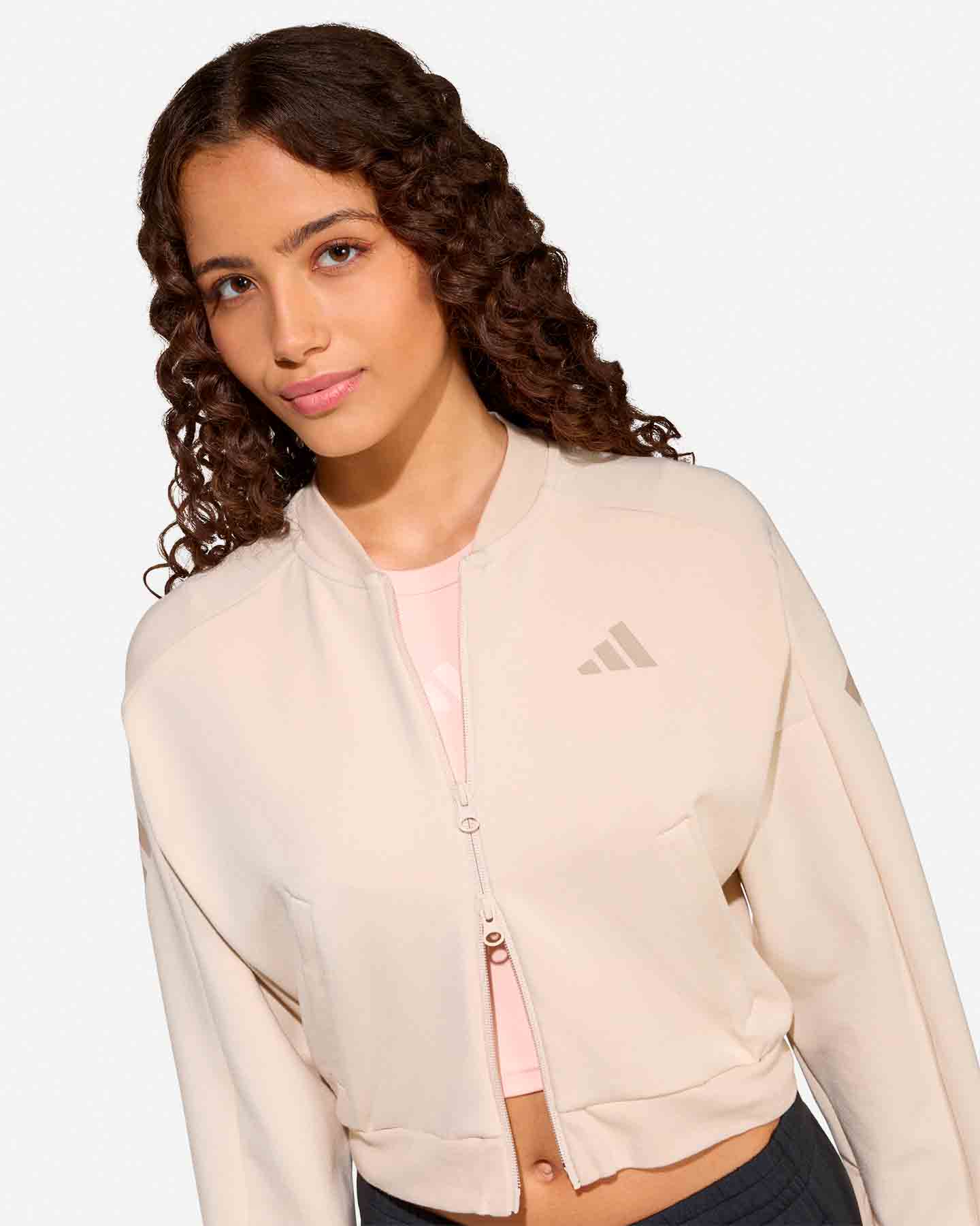 Felpa ADIDAS FUTURE ICONS 3STRIPES JR - Beige - 4 | Cisalfa Sport