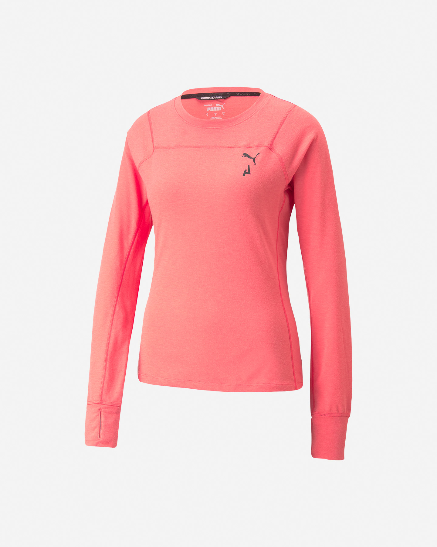 Maglia running PUMA SEASONS WOOL W - Rosa - 0 | Cisalfa Sport