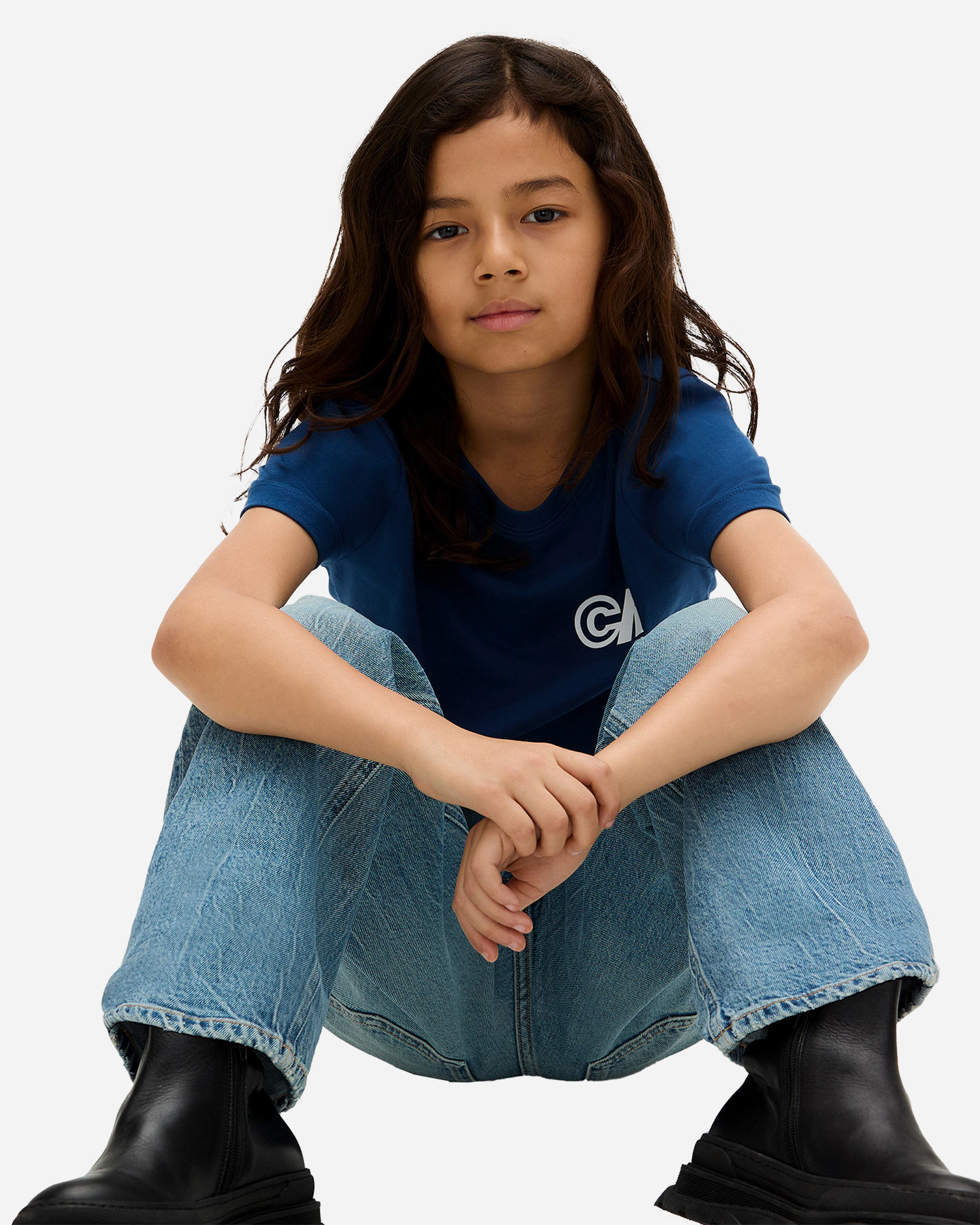 T-shirt CALVIN KLEIN JEANS NEW LOGO JR - Blu - 3 | Cisalfa Sport