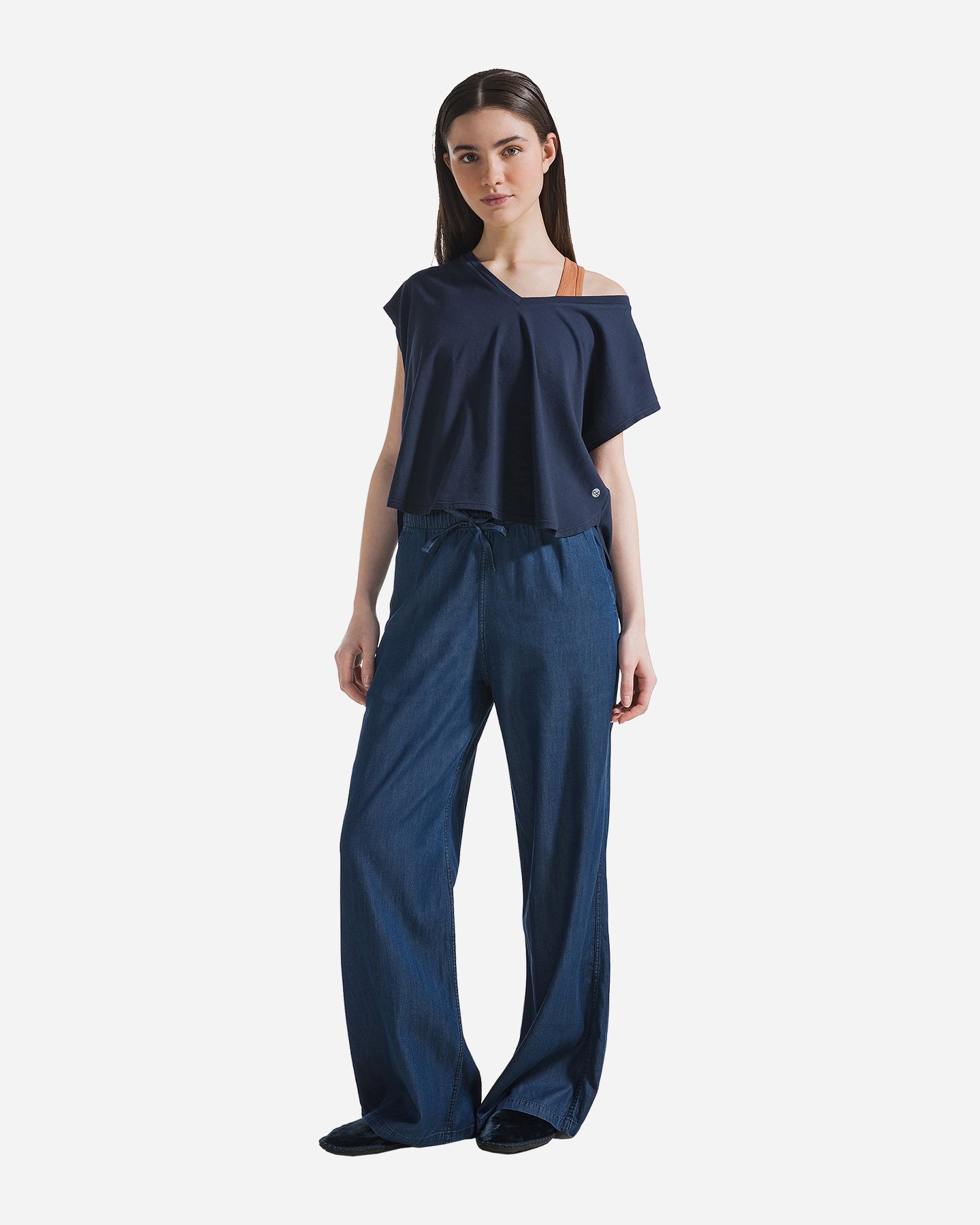 Pantalone DEHA PALAZZO W - Blu - 4 | Cisalfa Sport