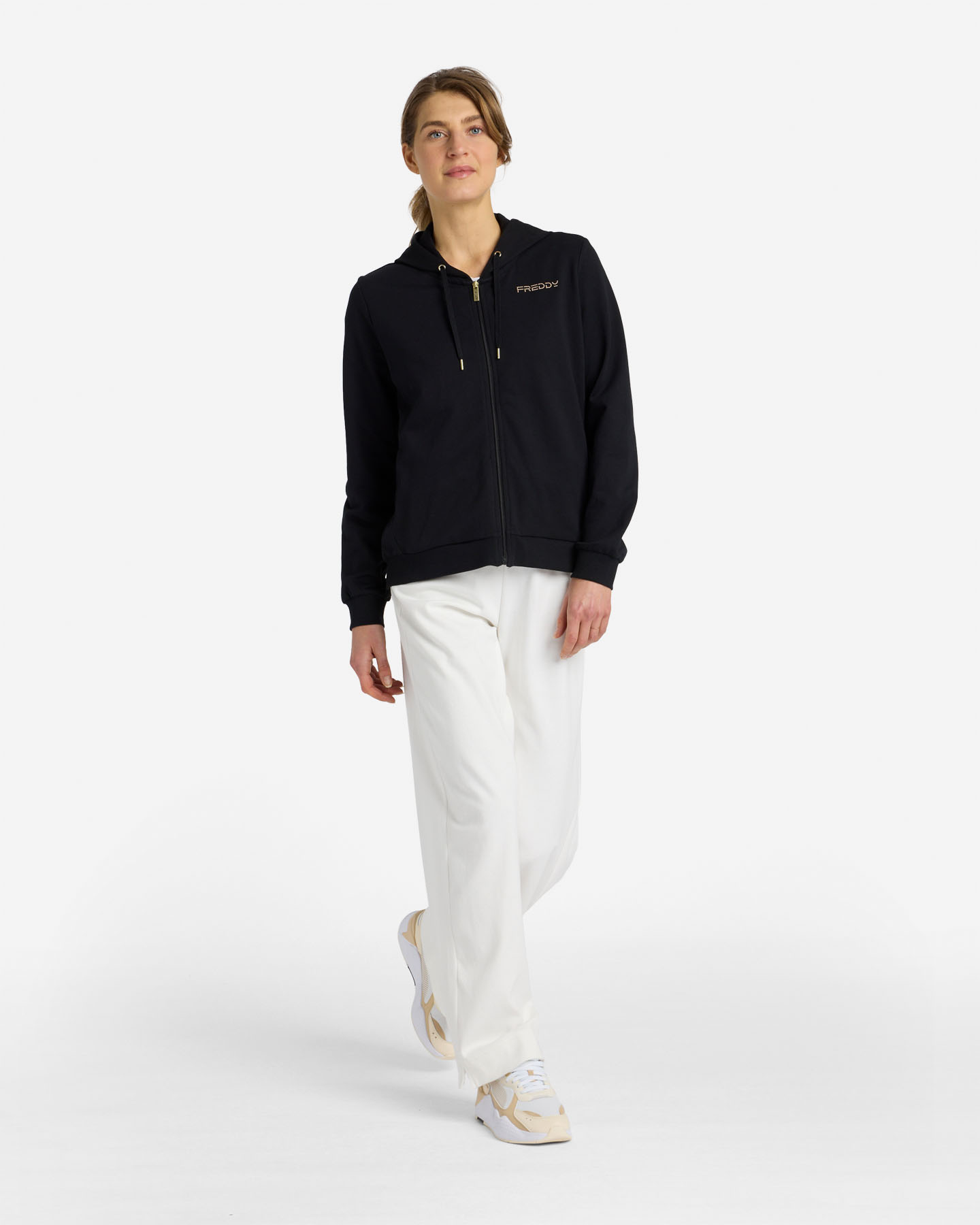 Felpa FREDDY SMALL LOGO W - Nero - 4 | Cisalfa Sport