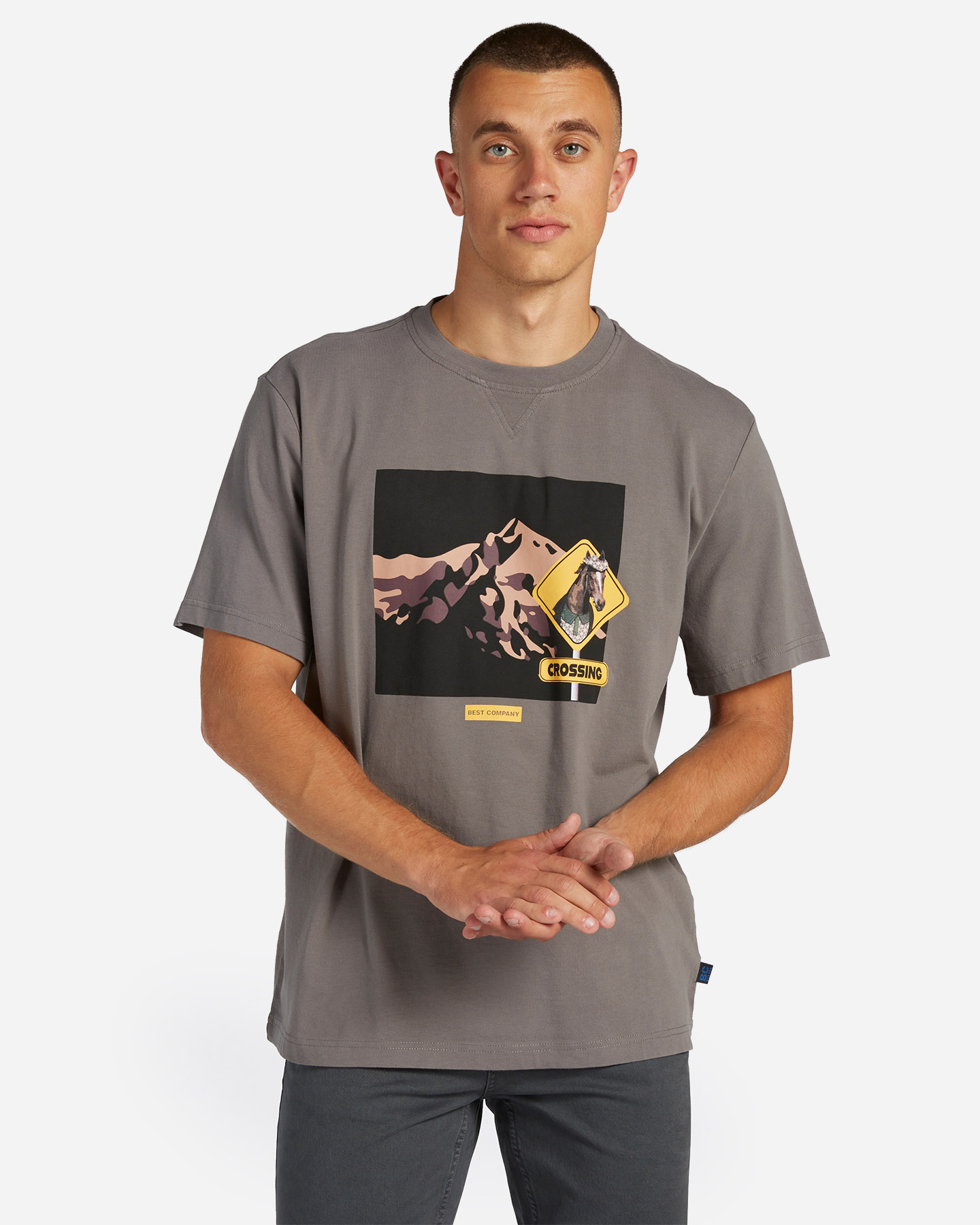 T-shirt BEST COMPANY GRAPHIC M - Grigio - 0 | Cisalfa Sport