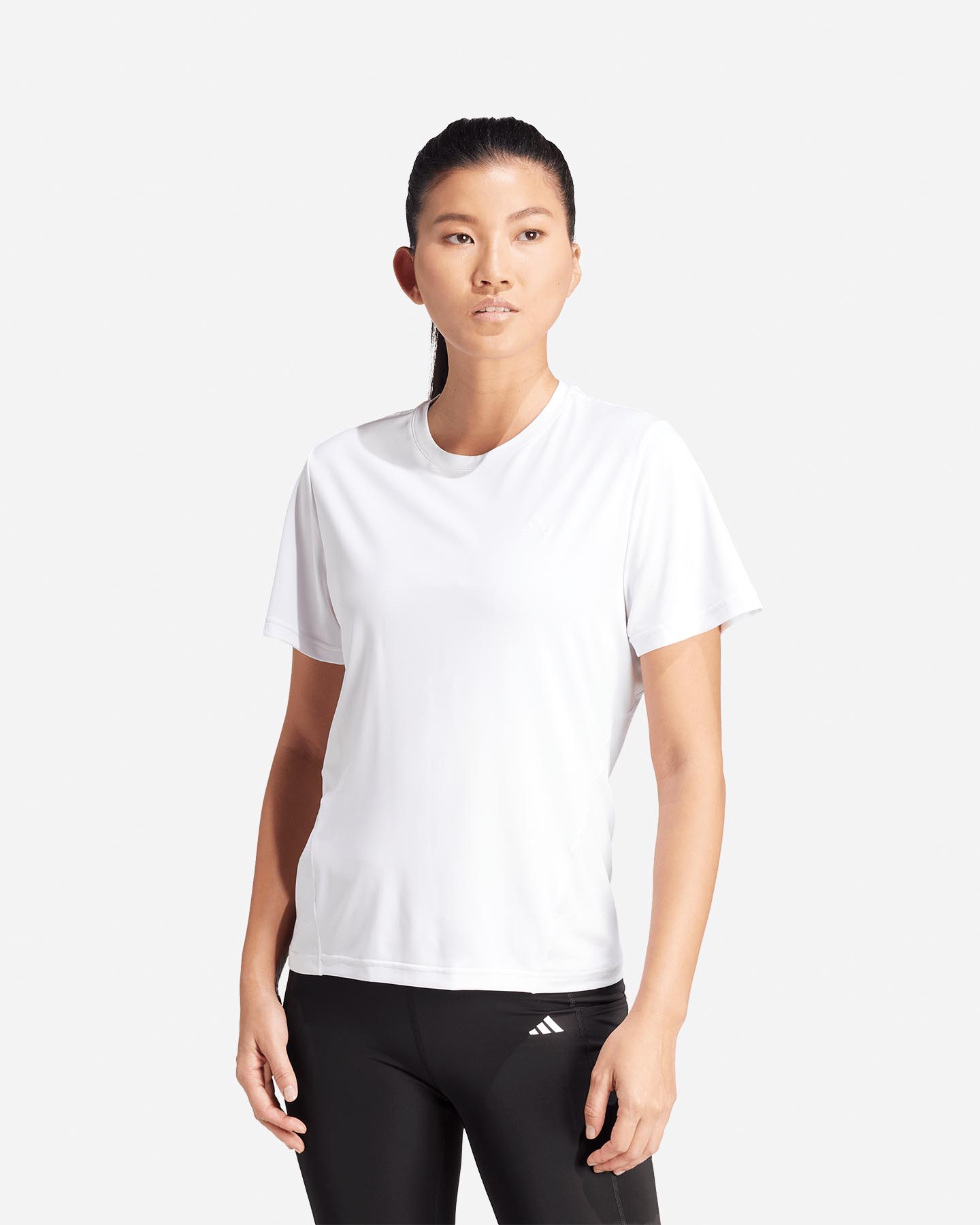 T-shirt training ADIDAS D4T SMALL LOGO W - Bianco - 1 | Cisalfa Sport