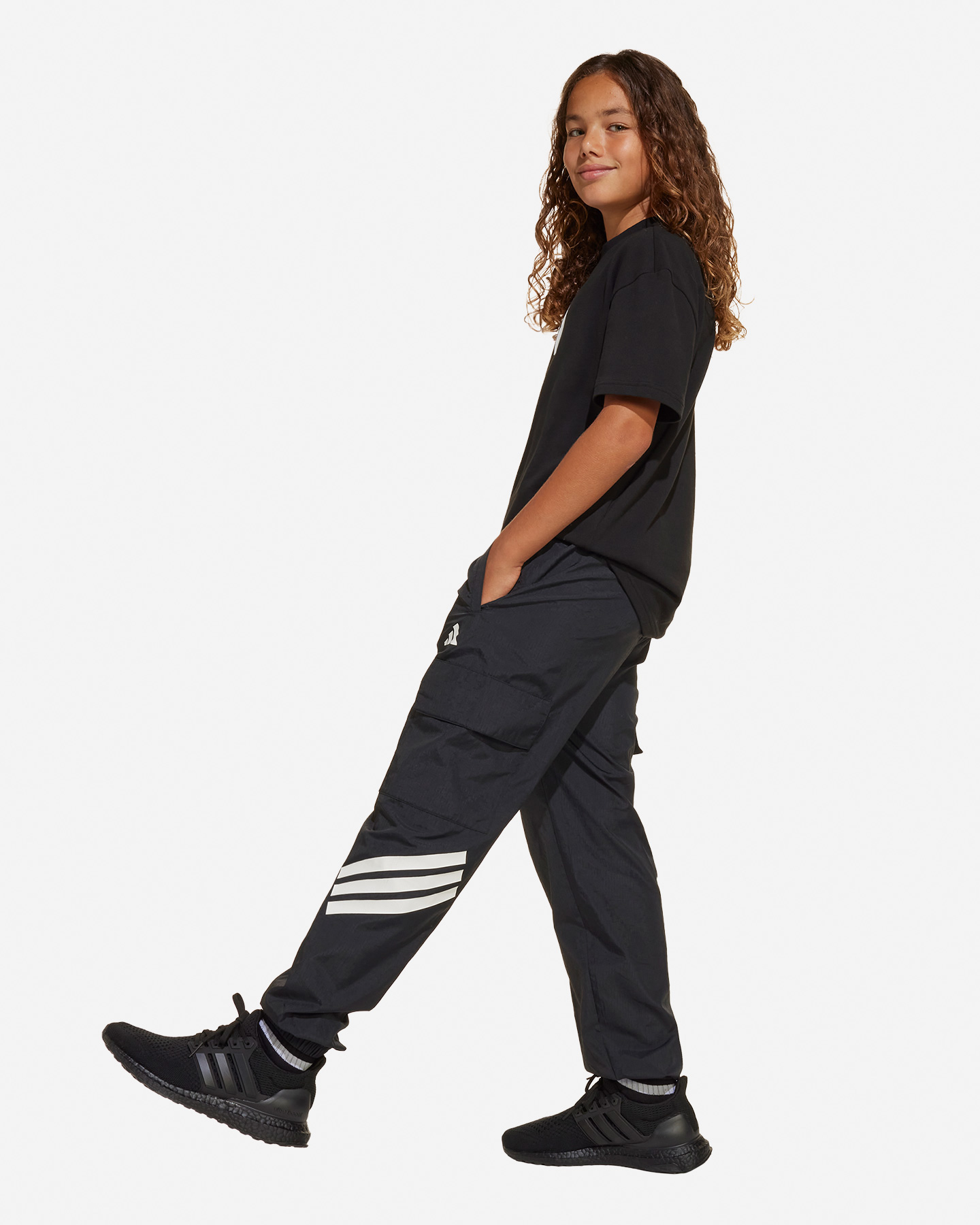 Pantalone ADIDAS 3STRIPES JR - Nero - 5 | Cisalfa Sport