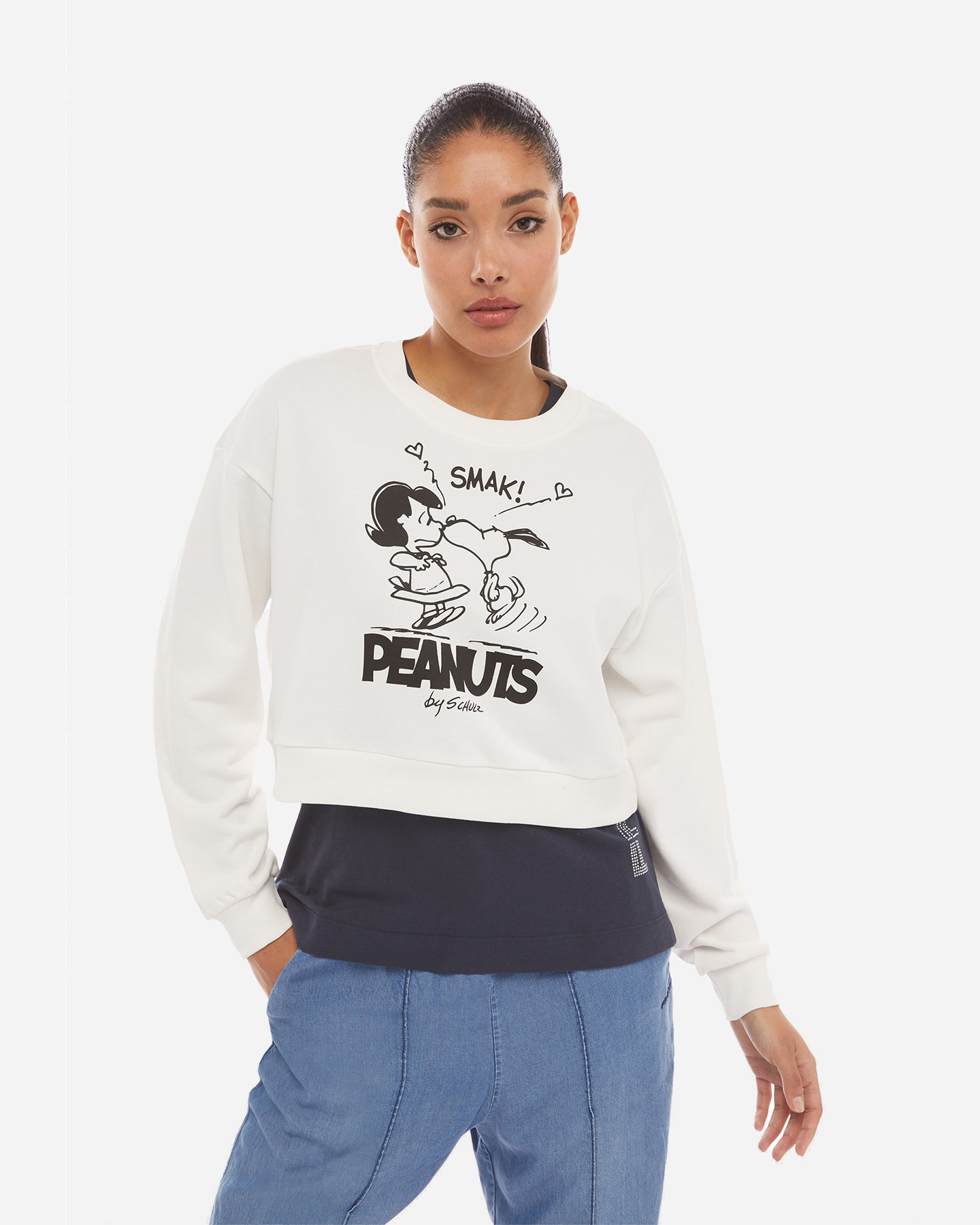 Felpa FREDDY CROP W - Bianco - 0 | Cisalfa Sport