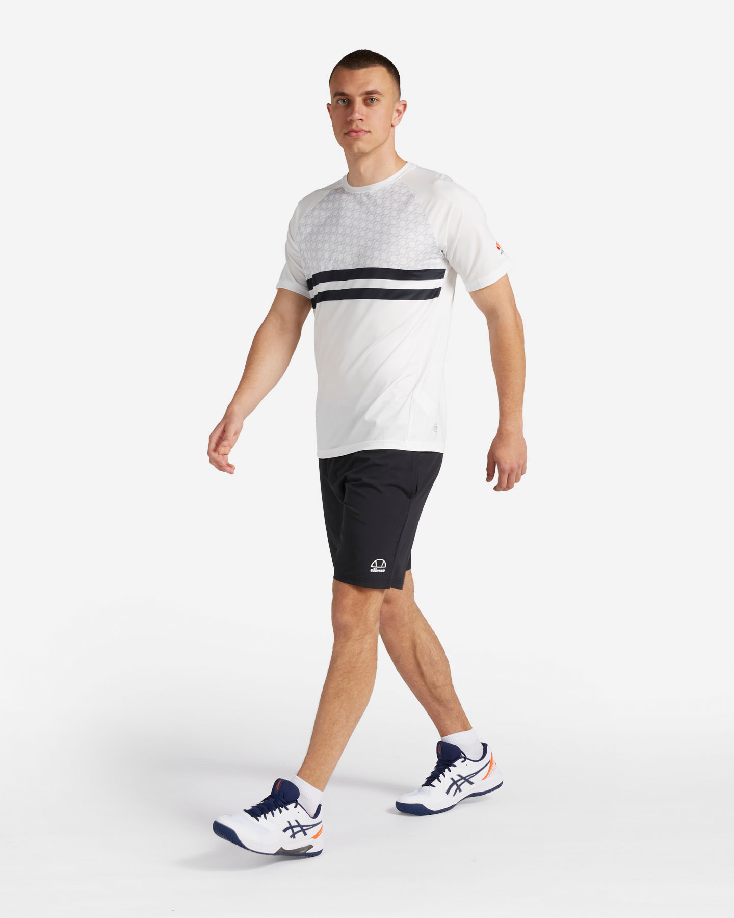 T-shirt tennis ELLESSE CHAIN LOGO M - Bianco - 3 | Cisalfa Sport