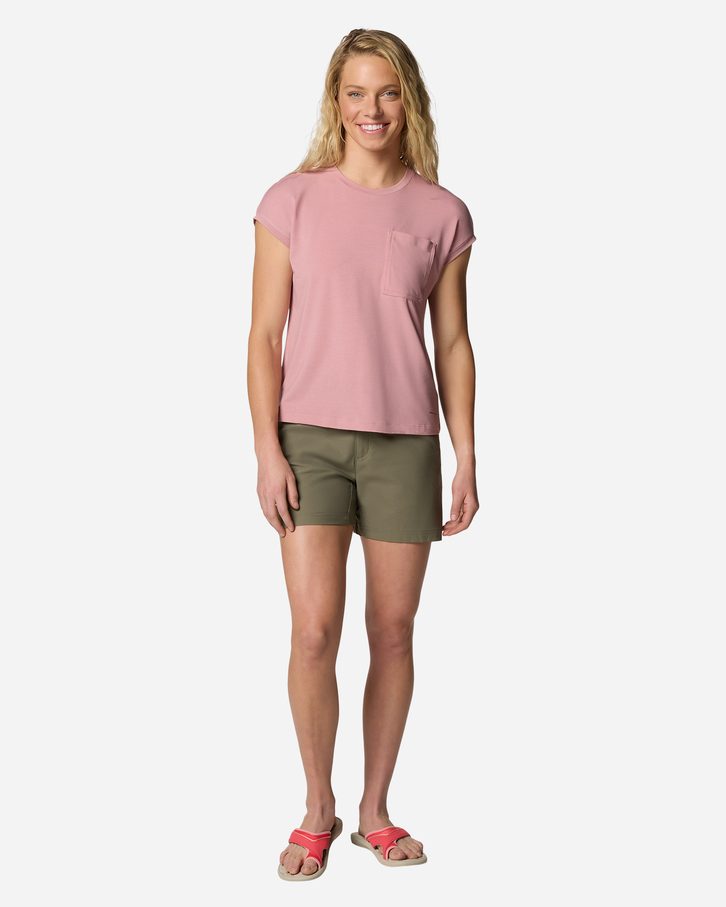 Pantaloncini COLUMBIA LESLIE FALLS II W - Verde - 3 | Cisalfa Sport