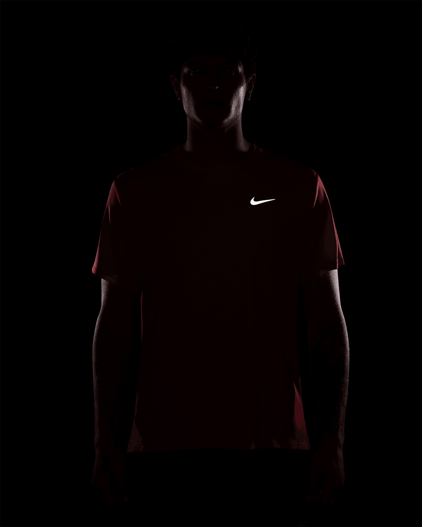 T-shirt running NIKE MILER M - Rosso - 3 | Cisalfa Sport