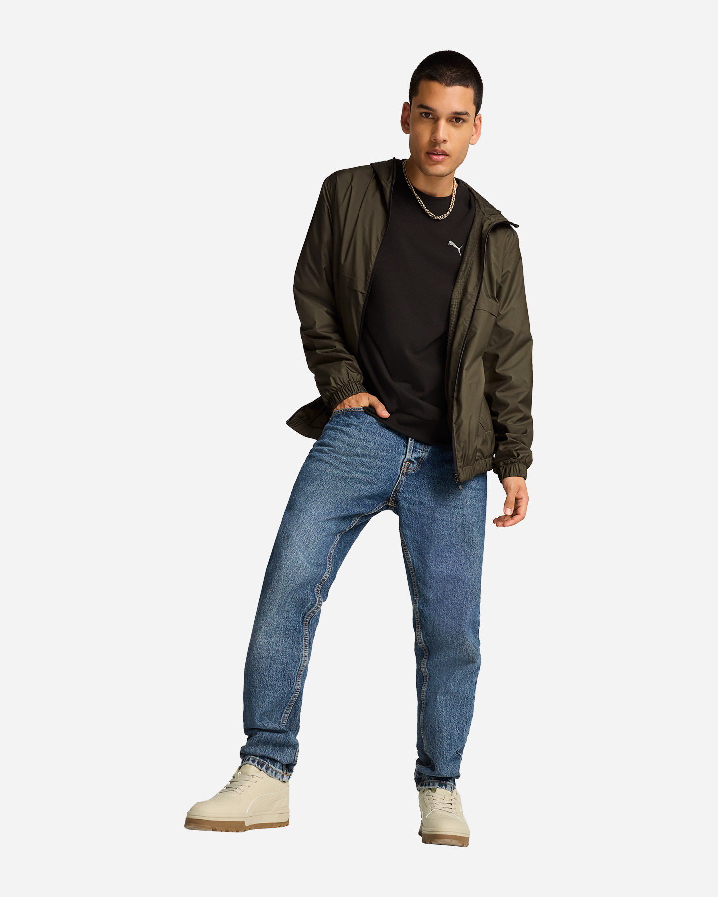 Felpa PUMA ESSENTIAL SOLID M - Verde - 4 | Cisalfa Sport