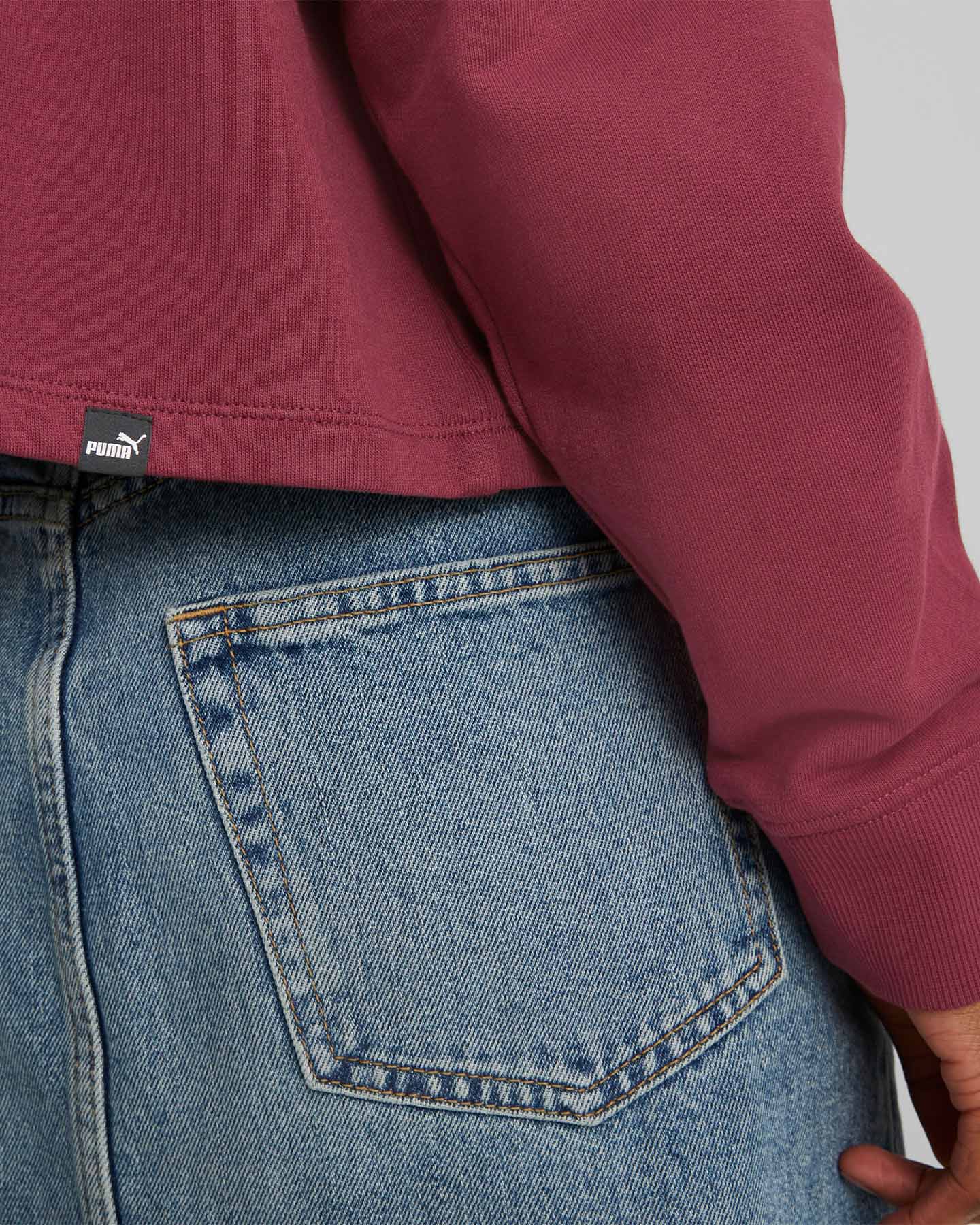 Felpa PUMA HER W - Viola - 5 | Cisalfa Sport