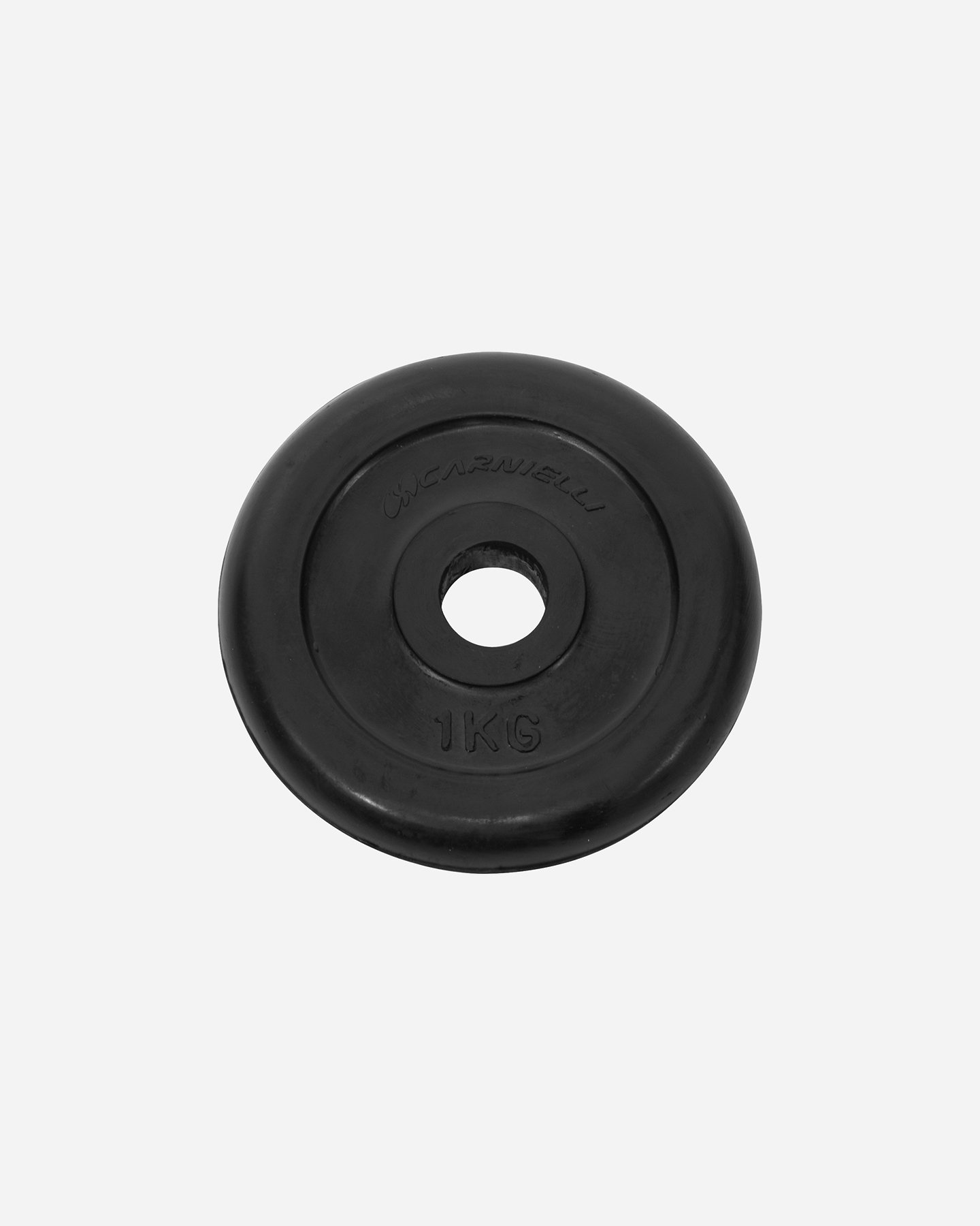 Disco ghisa CARNIELLI DISCO GOMMATO 1 KG - Nero - 0 | Cisalfa Sport