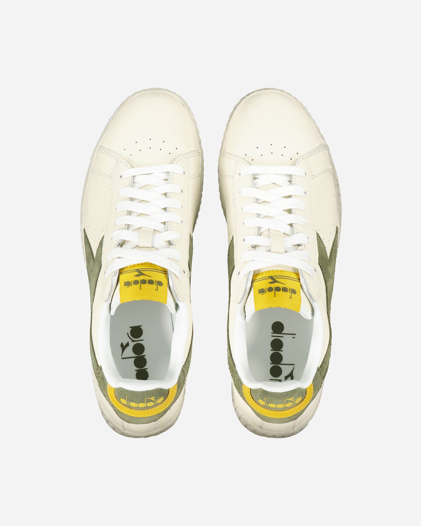 Scarpe sneakers DIADORA GAME L LOW WAXED SUEDE POP M - Bianco - 4 | Cisalfa Sport