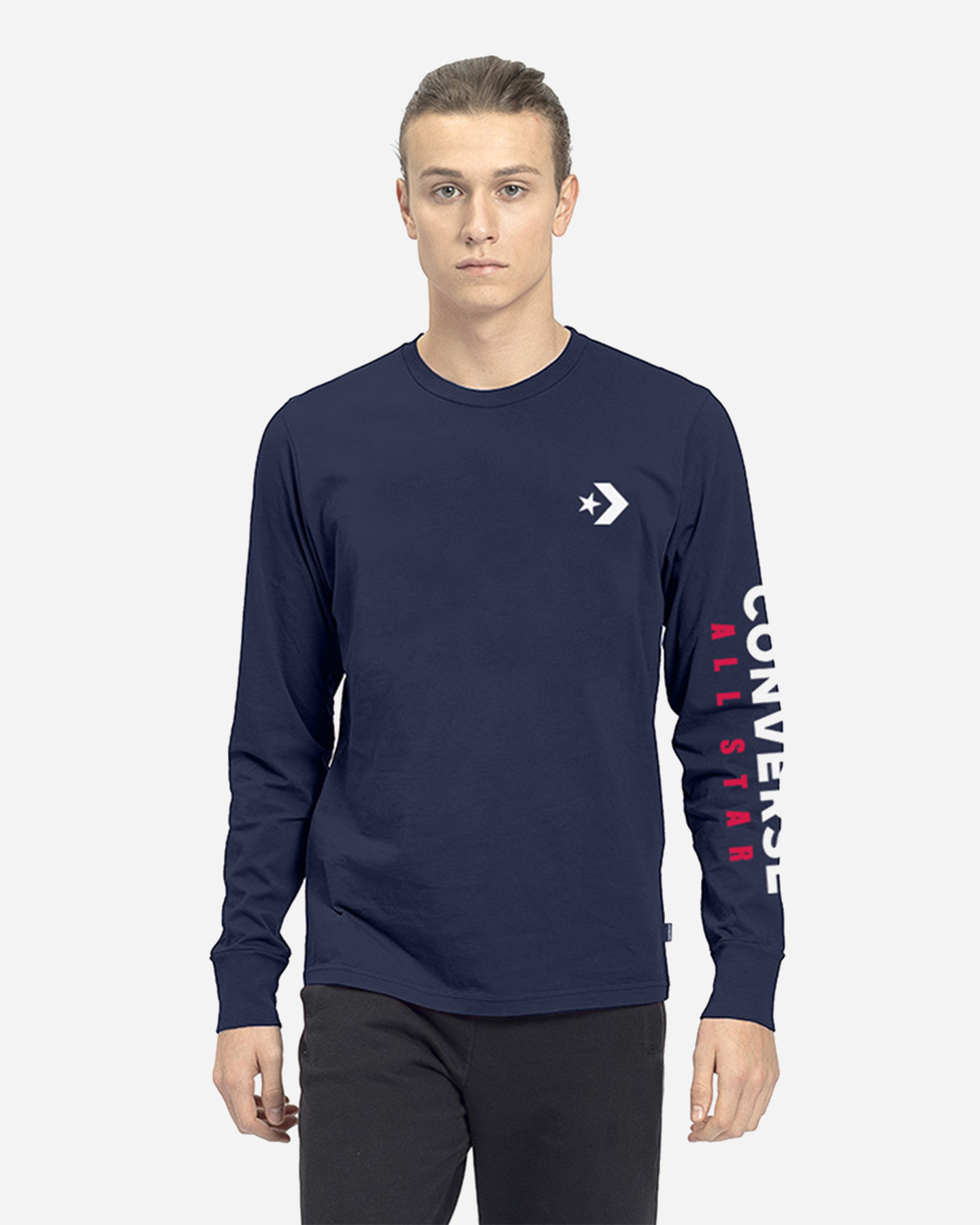 T-shirt CONVERSE STAR CHEVRON M - Blu Navy - 0 | Cisalfa Sport