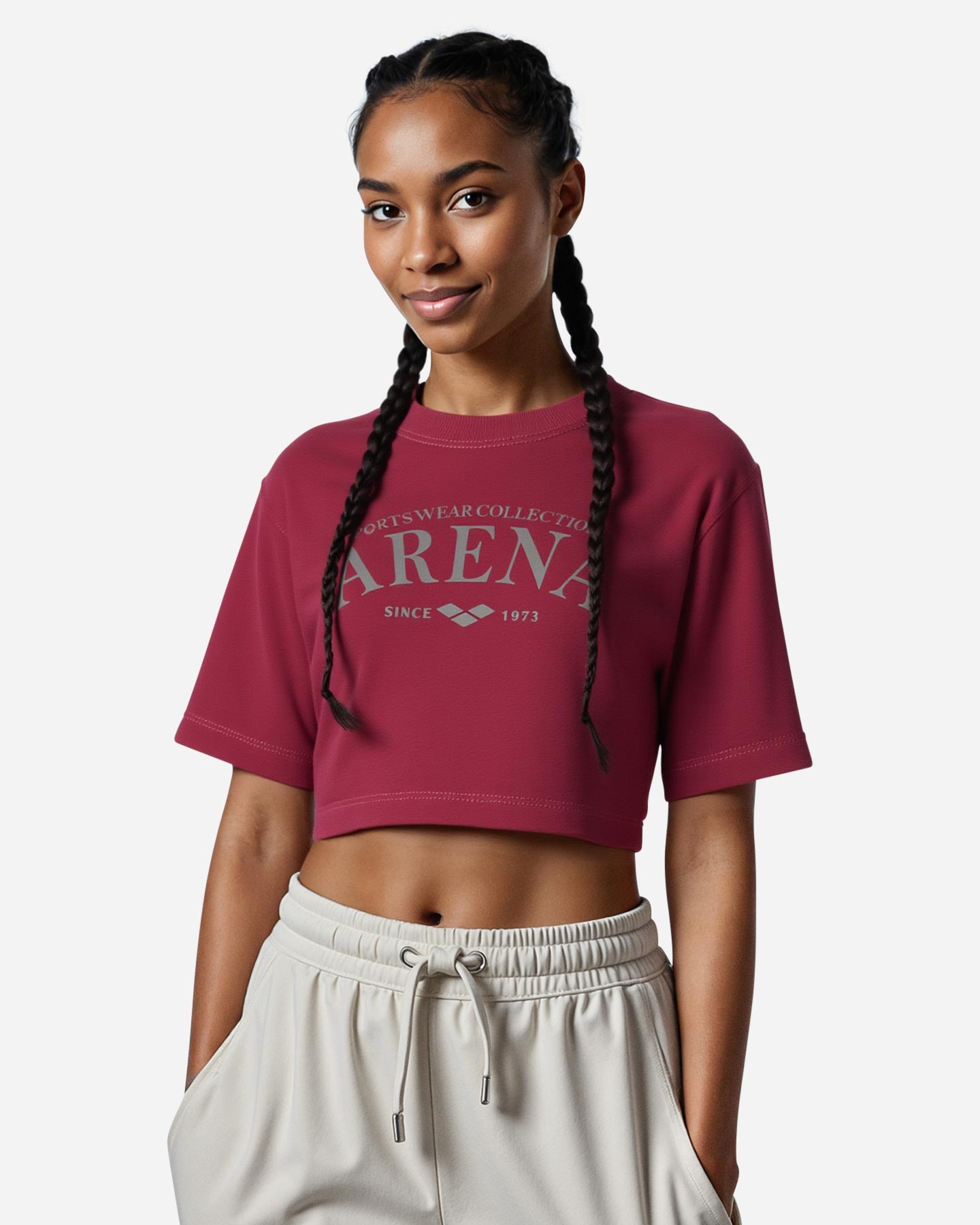 T-shirt ARENA ATHLETIC ESSENTIAL W - Rosso - 3 | Cisalfa Sport