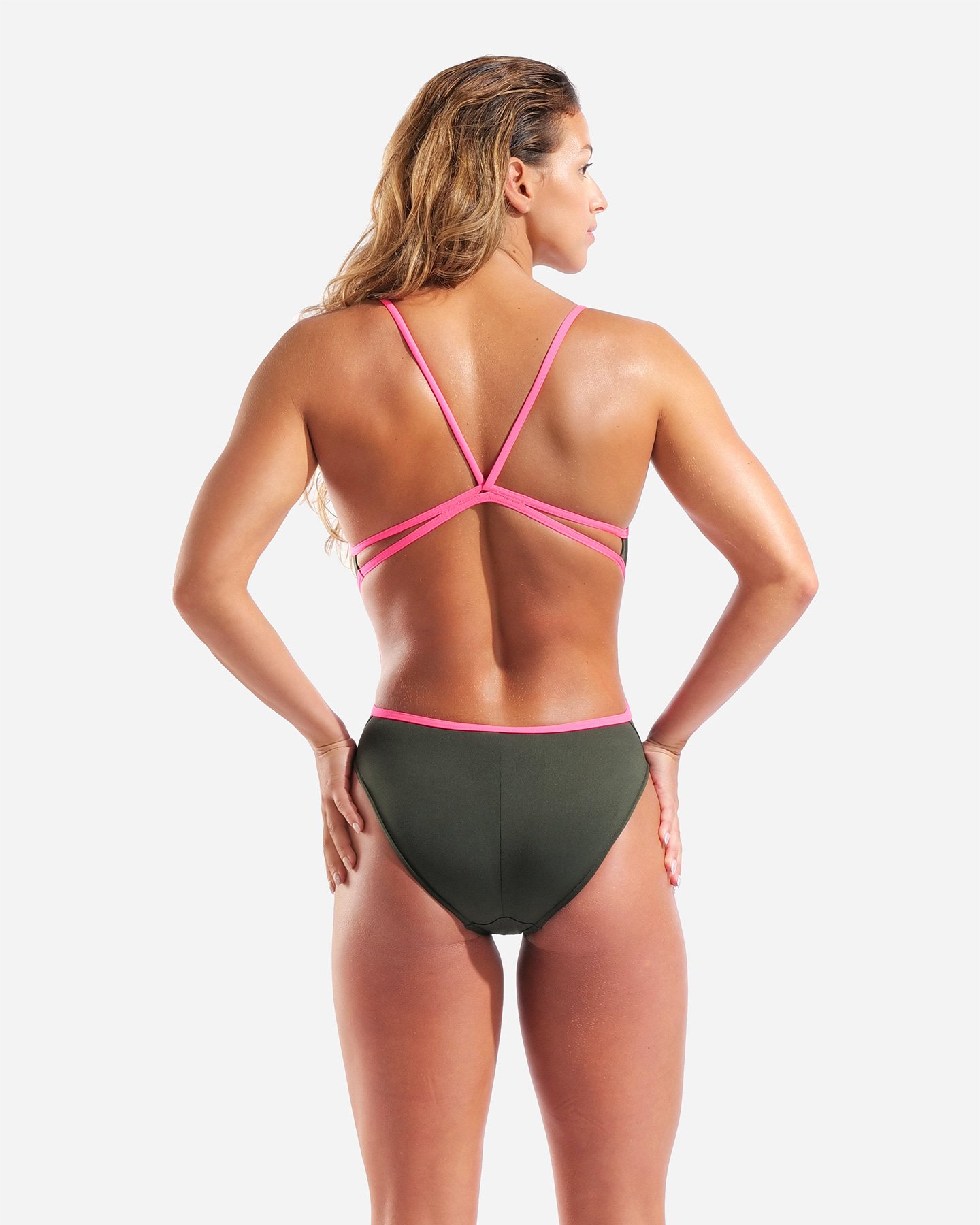 Costume piscina ARENA LACE SOLID W - Verde - 3 | Cisalfa Sport