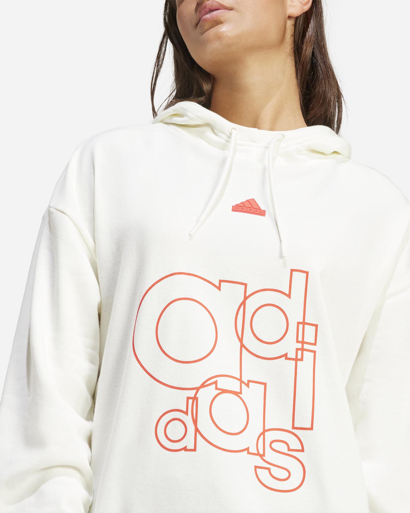 Felpa ADIDAS BIG LOGO W - Bianco - 4 | Cisalfa Sport