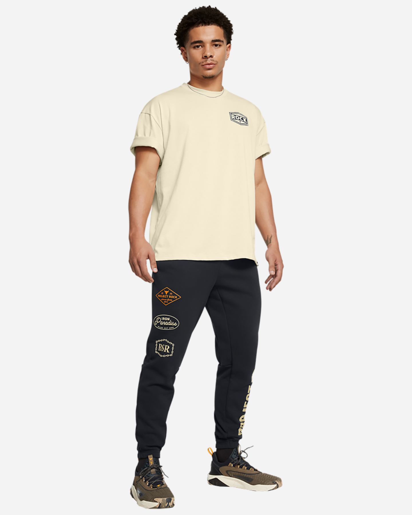 Pantalone UNDER ARMOUR PROJECT ROCK HEAVYWEIGHT TOOLS OF THE TRADE M - Nero - 5 | Cisalfa Sport