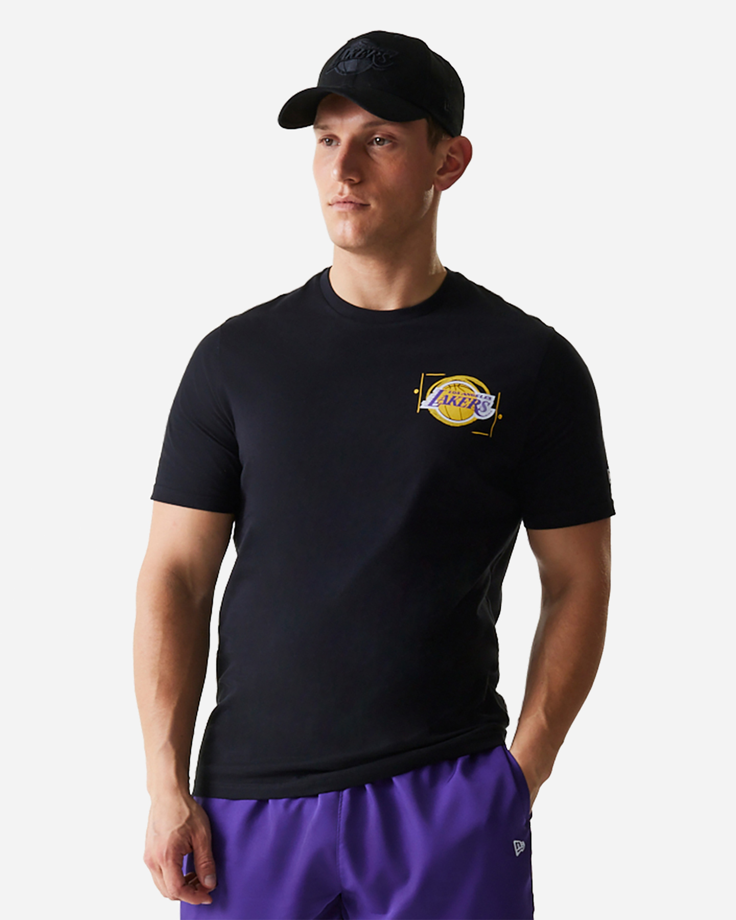 Maglia basket NEW ERA PHOTOGRAPH LOS ANGELES LAKERS M - Nero - 0 | Cisalfa Sport