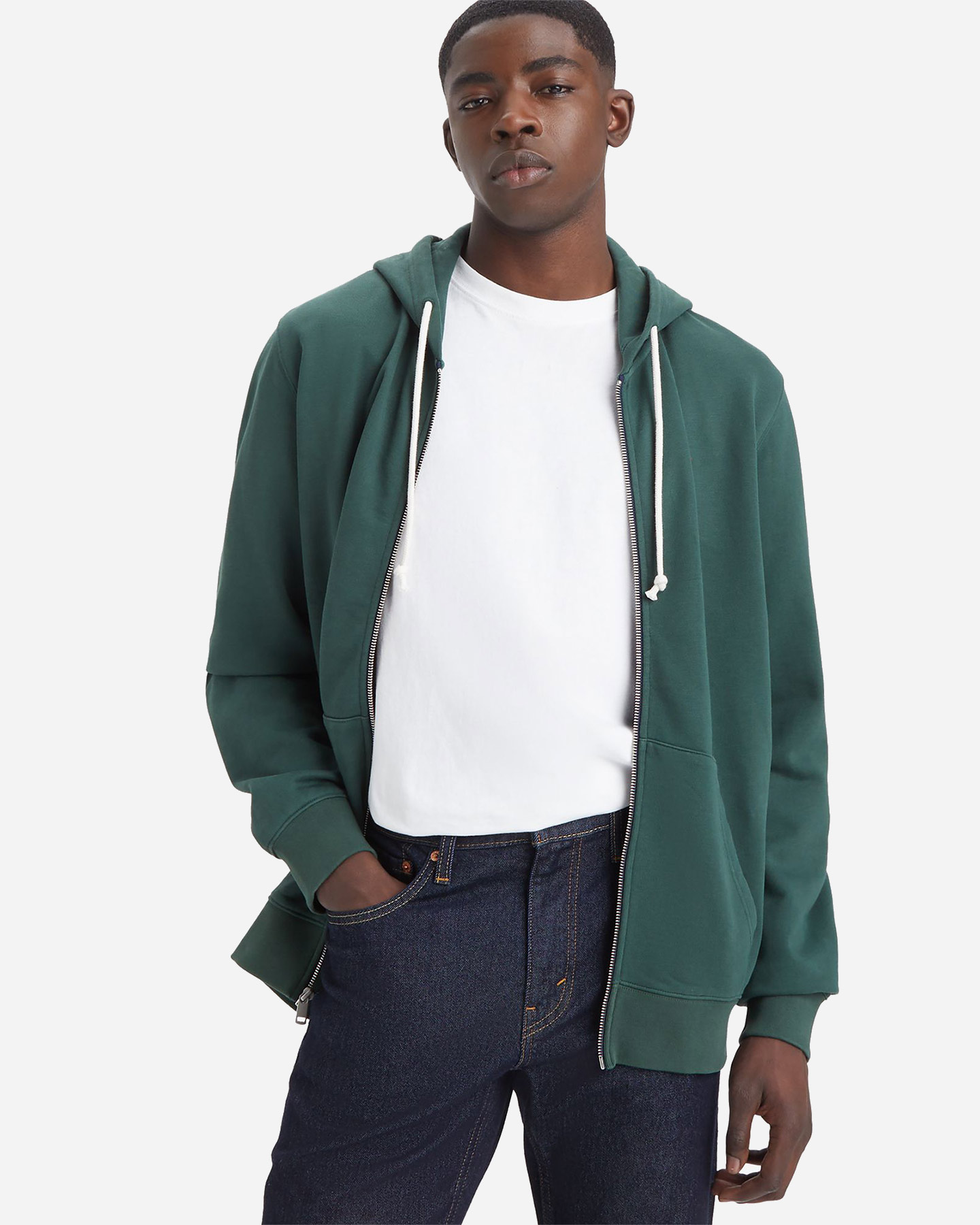 Felpa LEVI'S ORIGINAL ZIP UP M - Verde - 1 | Cisalfa Sport