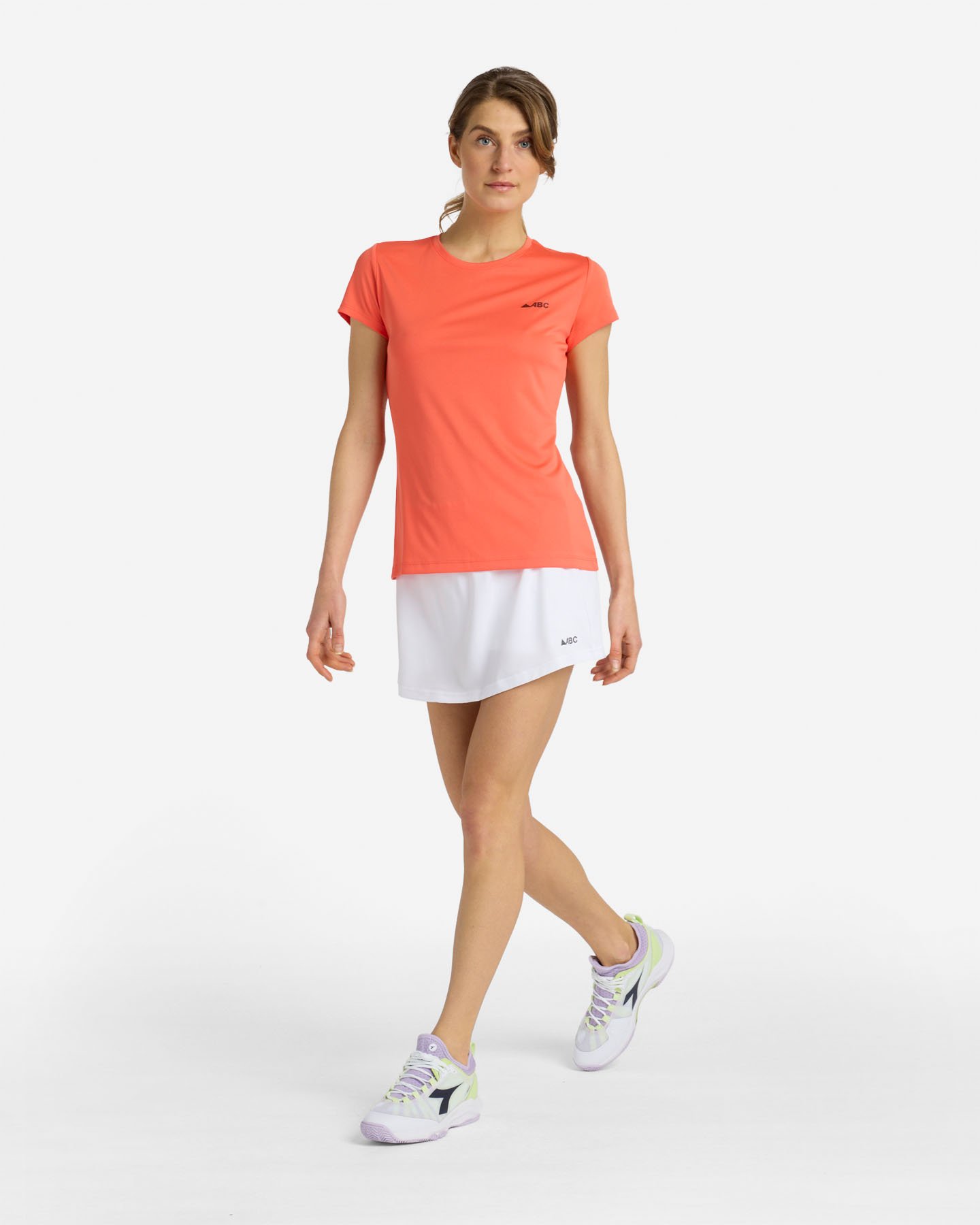 T-shirt tennis ABC ESSENTIAL W - Rosa - 4 | Cisalfa Sport