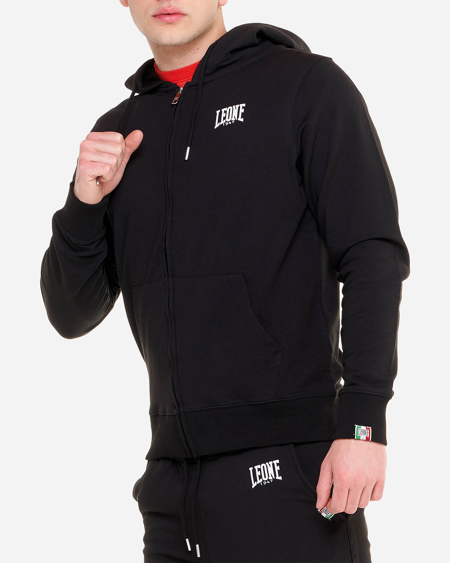Felpa LEONE SMALL LOGO M - Nero - 2 | Cisalfa Sport