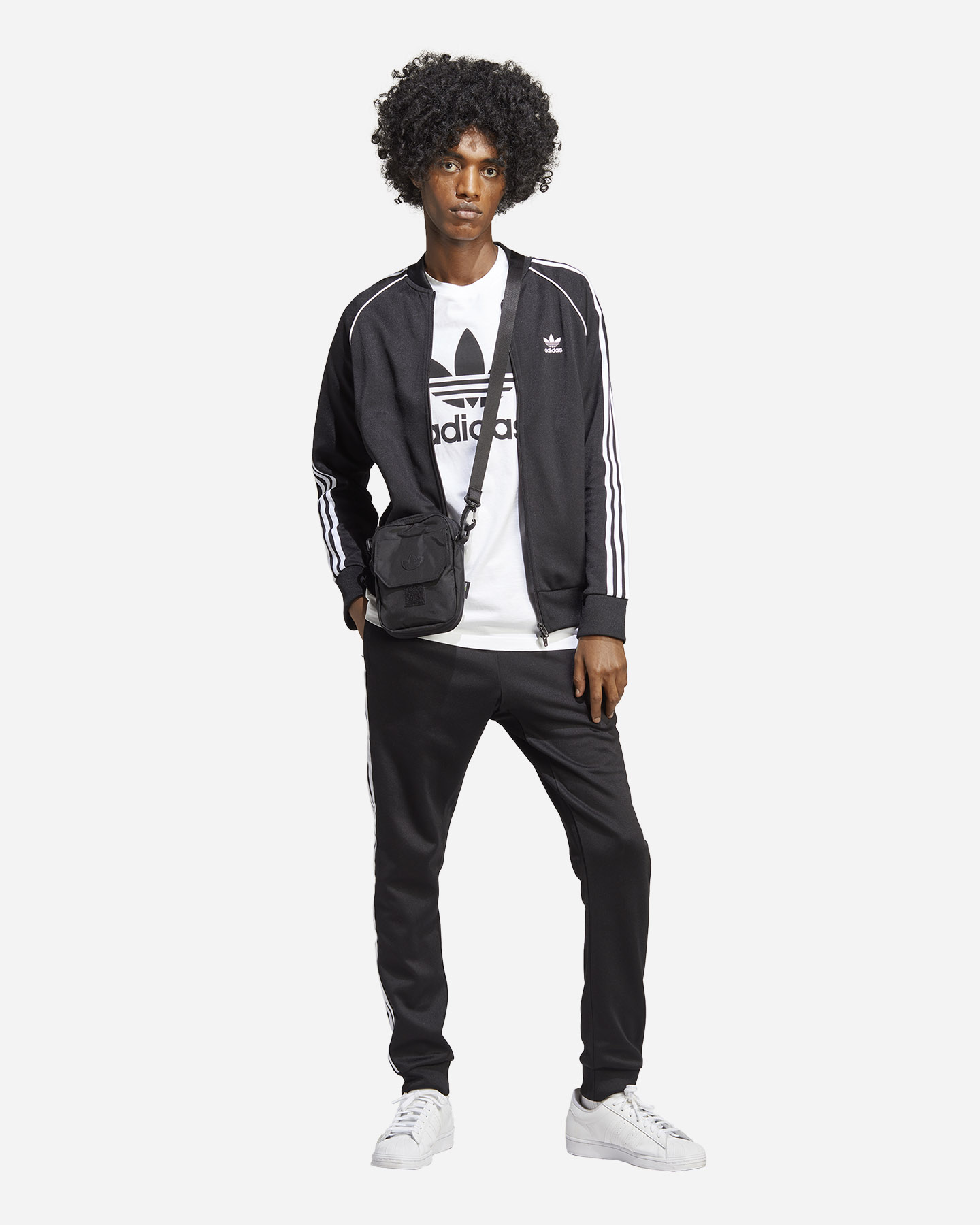 Pantalone ADIDAS 3STRIPES M - Nero - 5 | Cisalfa Sport