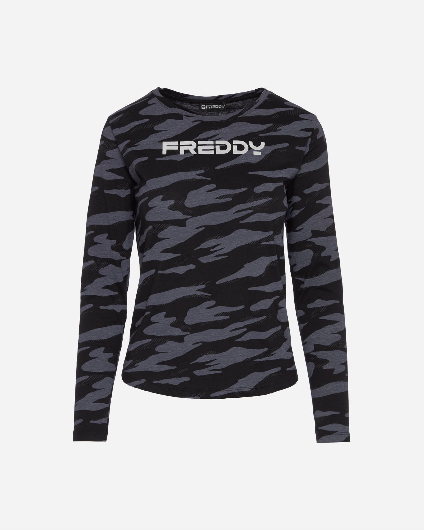 Freddy Big Logo Olografico W - T-shirt - Donna - Nero