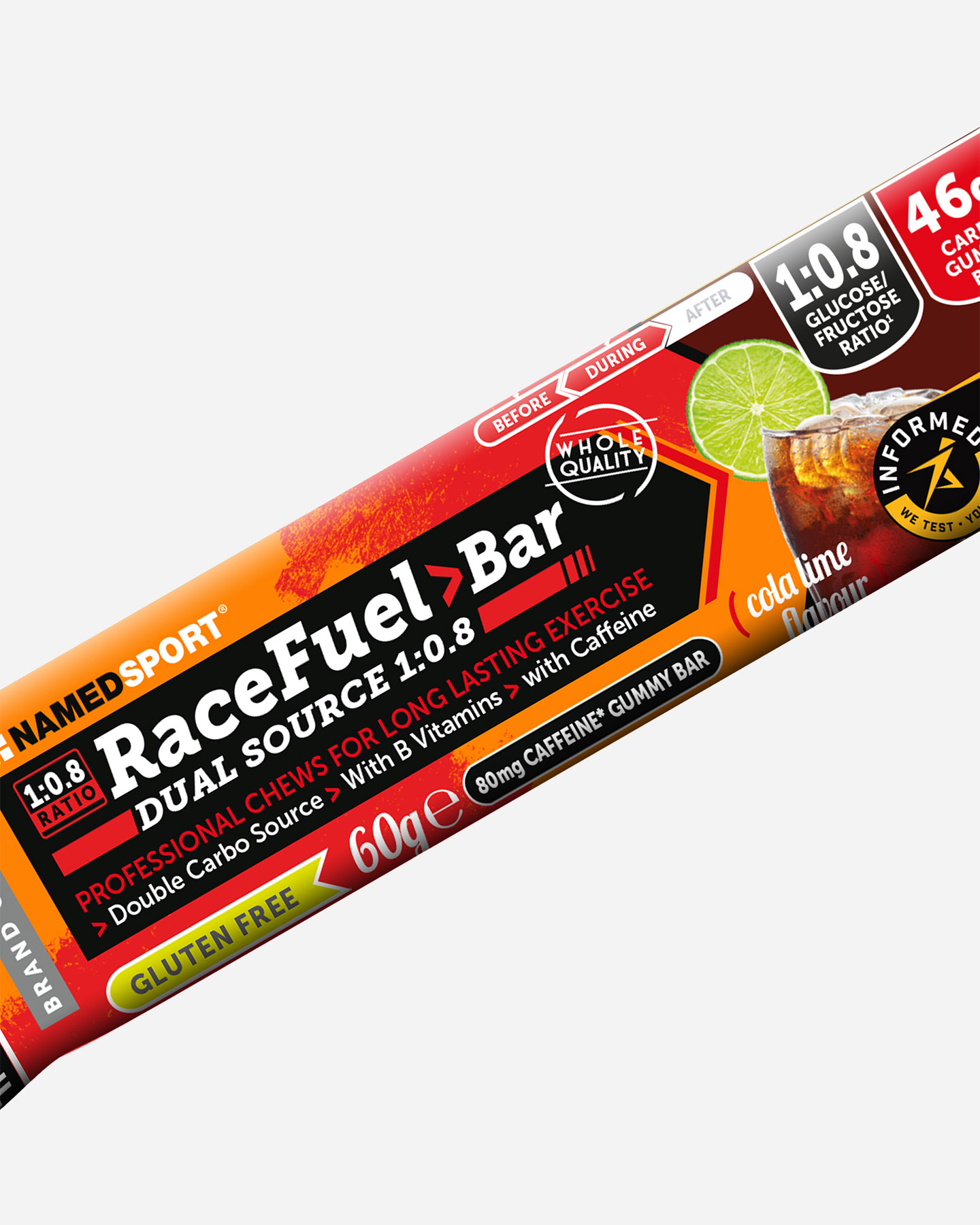 Energetico NAMED SPORT RACE FUEL BAR COLA-LIME 60G  - Color mix - 1 | Cisalfa Sport