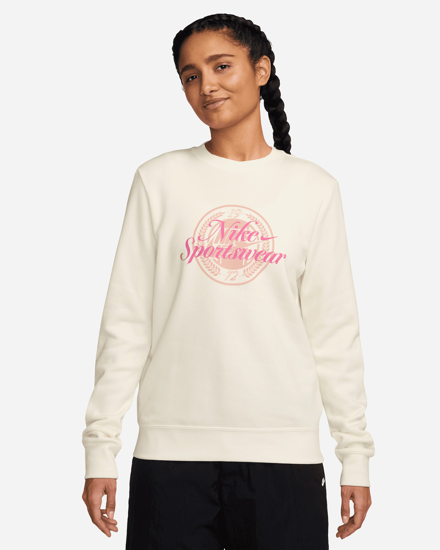 Felpa NIKE BIG LOGO CLUB W - Bianco - 0 | Cisalfa Sport