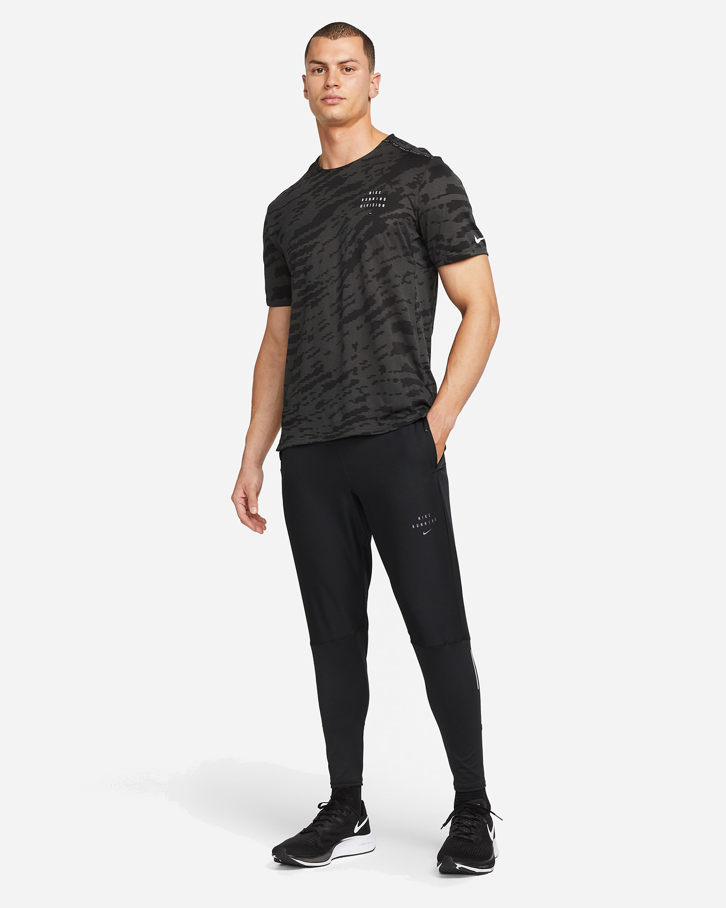 T-shirt running NIKE DRI FIT RUN DIVISION RISE365 M - Grigio - 3 | Cisalfa Sport